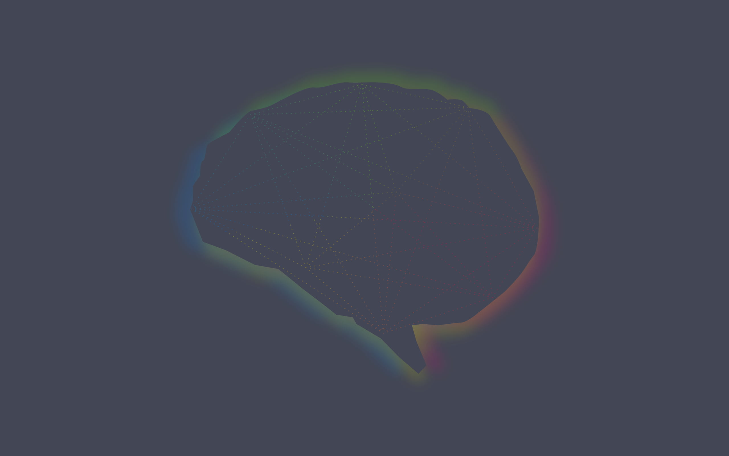 2K, minimalism, colorful, simple, science, grey, simple background, brain, anatomy, HD Wallpaper