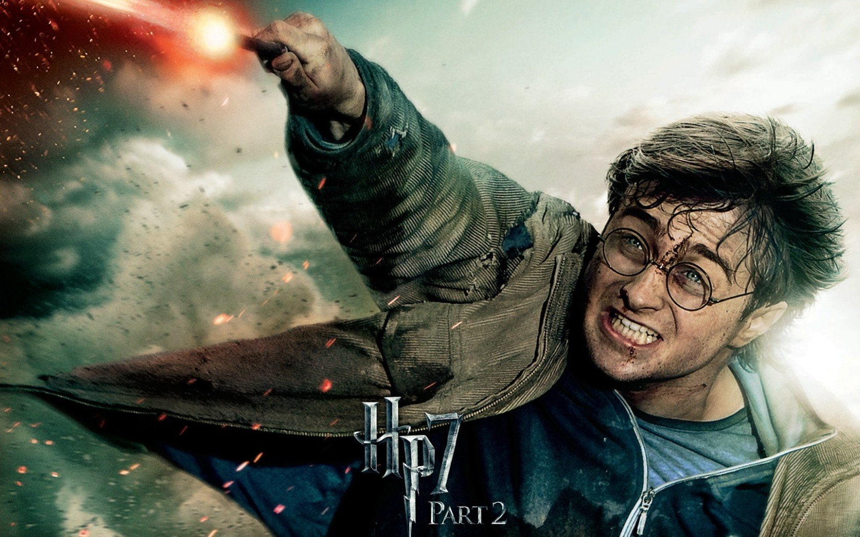 magic, blood, glasses, wizard, hallows, strike, hatred, deathly, battle, 720P, harry, wand, teeth, potter, anger, wounds, HD Wallpaper