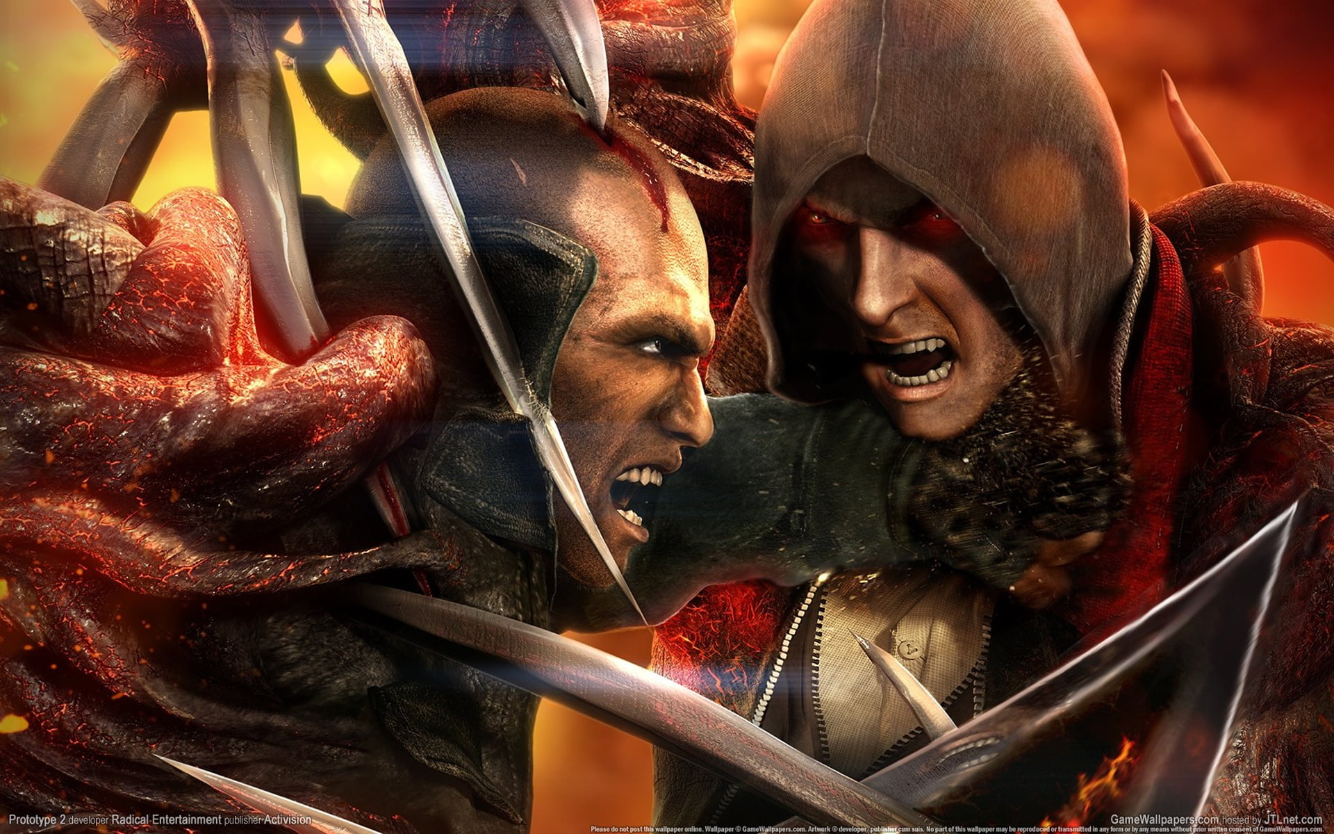 demon, characters, night, group of people, indoors, look, real people, males, blow, horror, dead Person, religion, women, spooky, death, game, pain, wound, HD Wallpaper