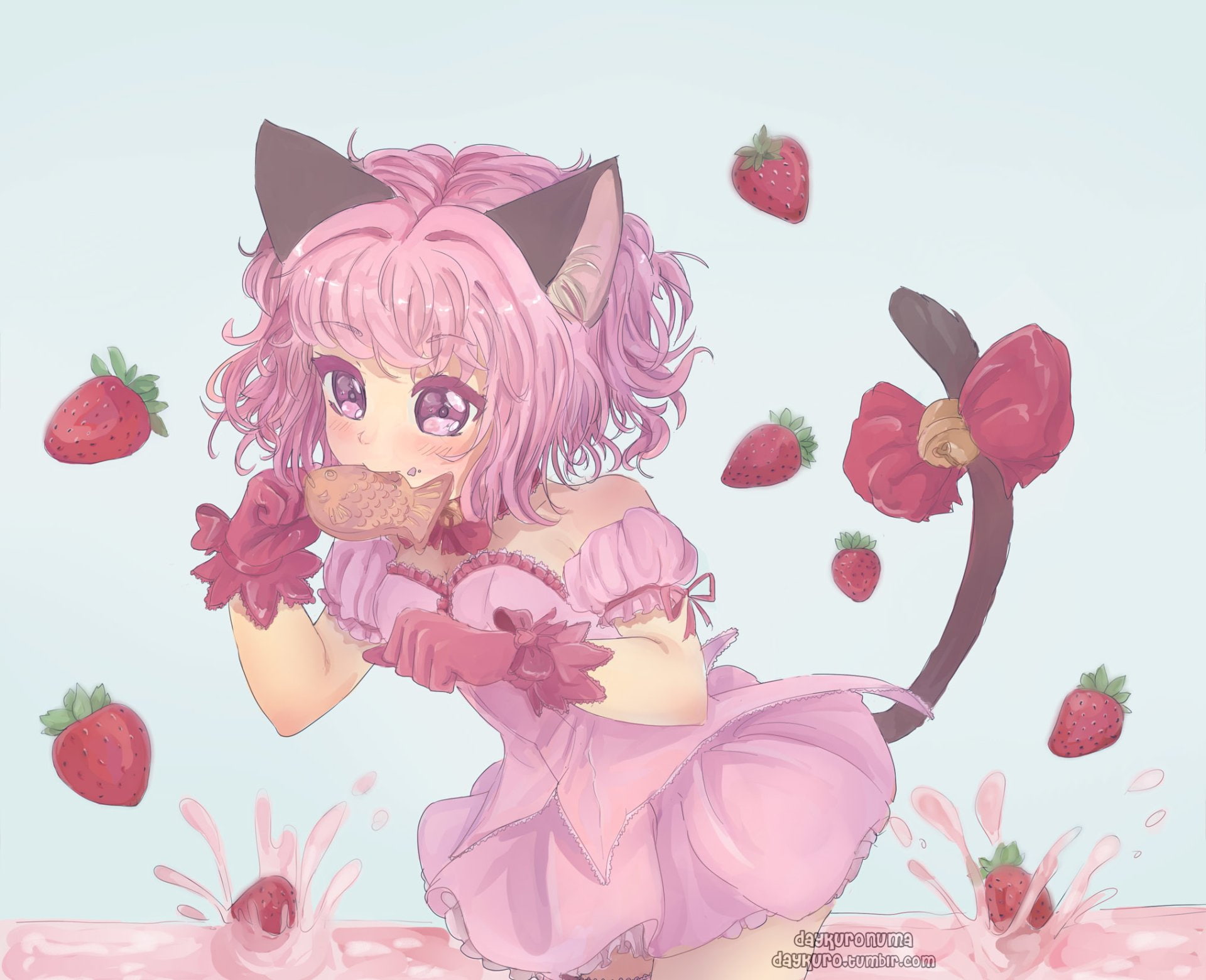 Mew Ichigo, 1080P, Anime, Tokyo Mew Mew, HD Wallpaper