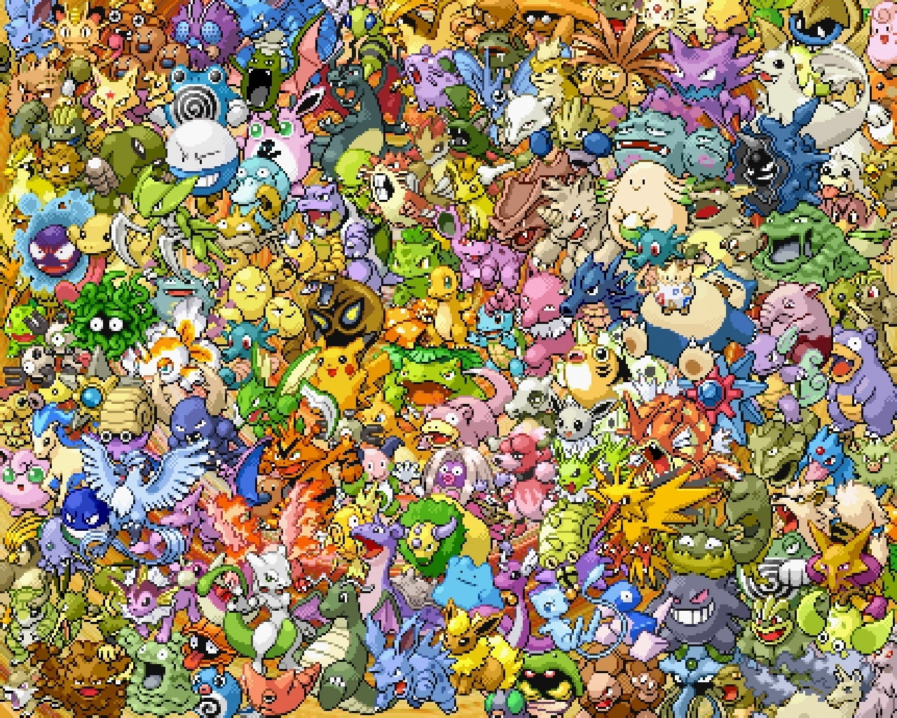 cloyster, slowpoke, squirtle, hd, flareon, vulpix, slowbro, seaking, pikachu, eevee, pokemon, gengar, Venusaur, mew, anime, art, 720P, HD Wallpaper