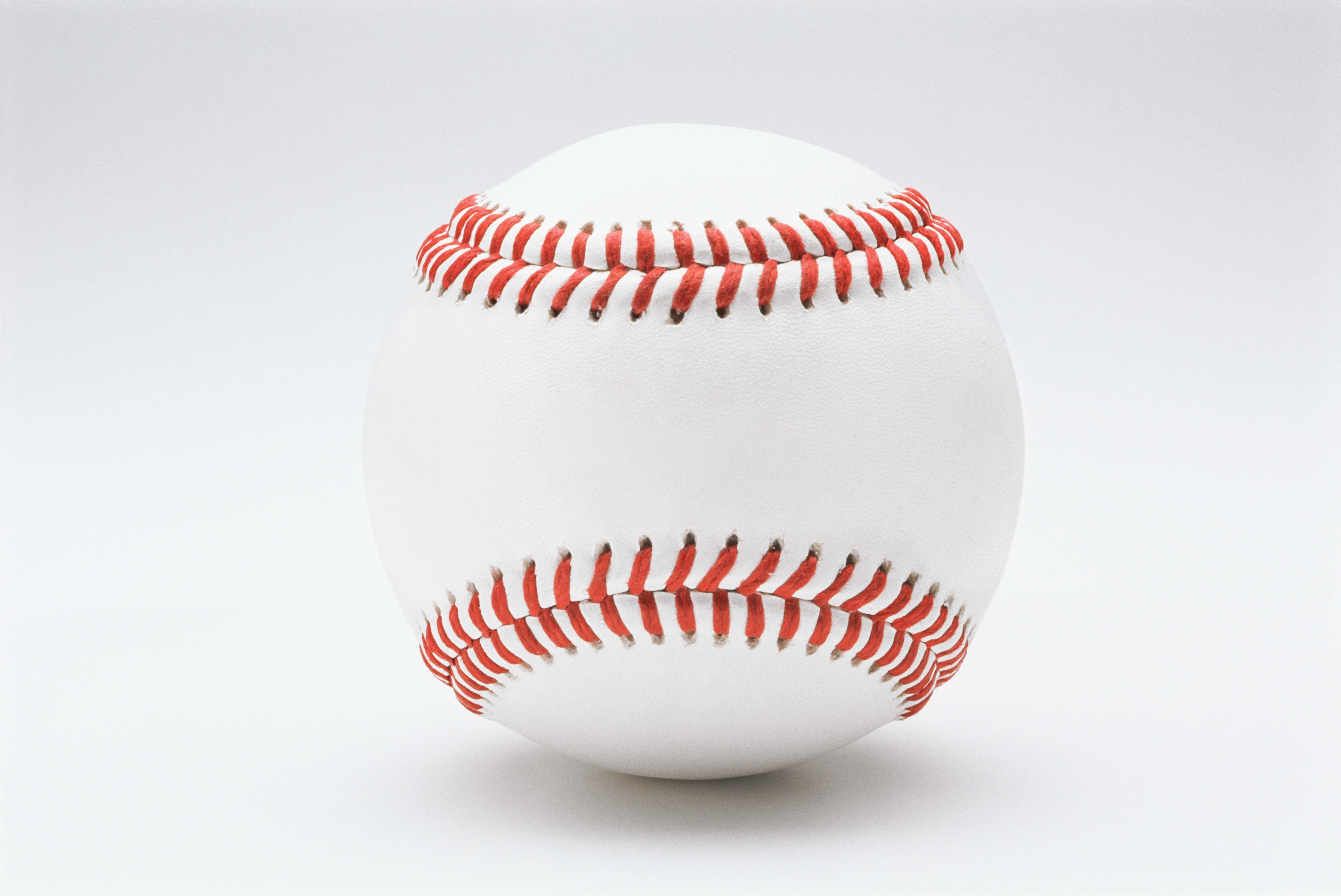 baseball - Ball, 5K, studio shot, team Sport, leisure Games, competition, design, no People, sports And Fitness, white Background, simplicity, cut out, HD Wallpaper