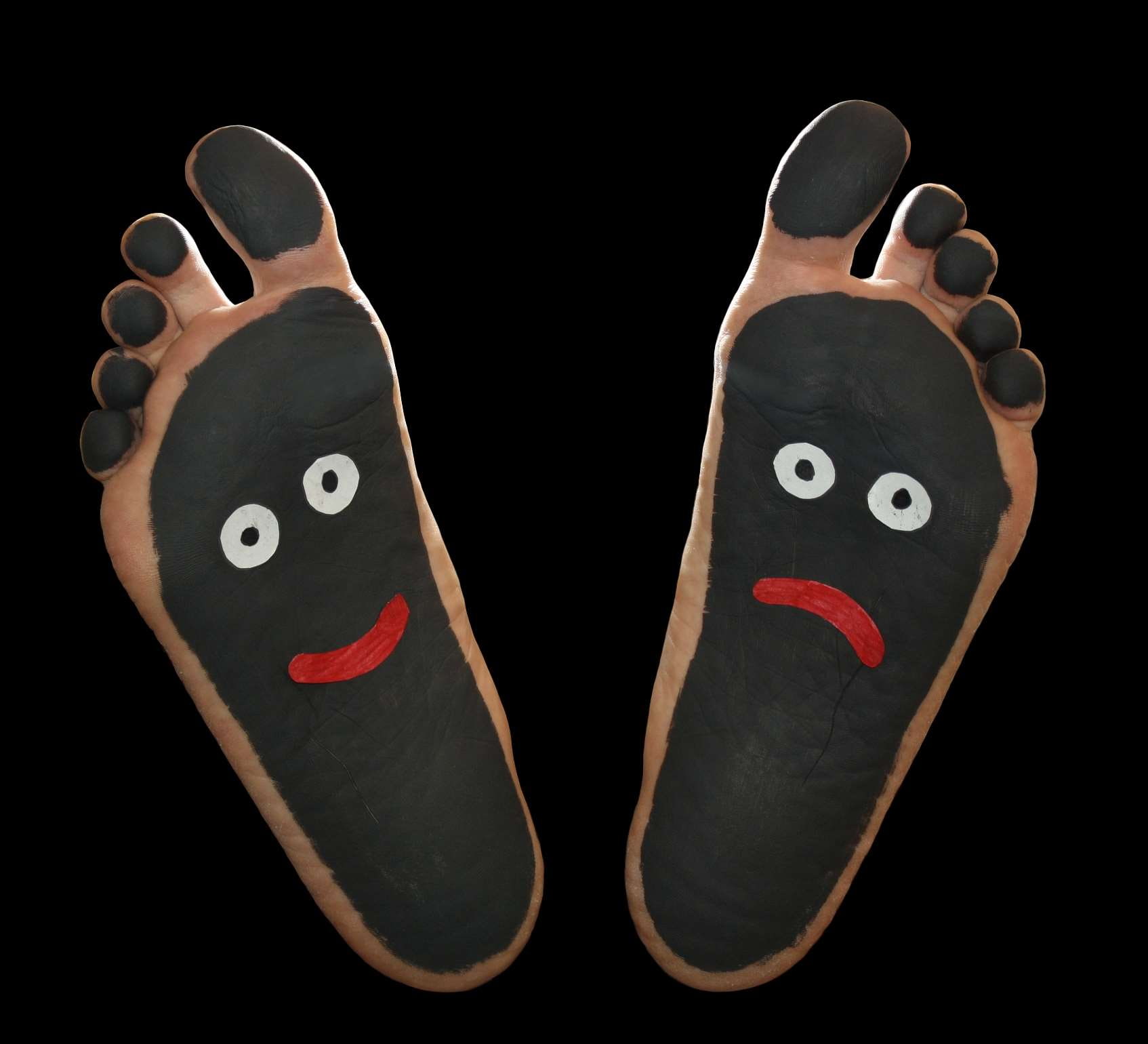 black, foot, equipment, fun, body part, soles, funny, face to face, indoors, healthcare and medicine, human body part, studio shot, close-up, shoe, cut out, HD Wallpaper