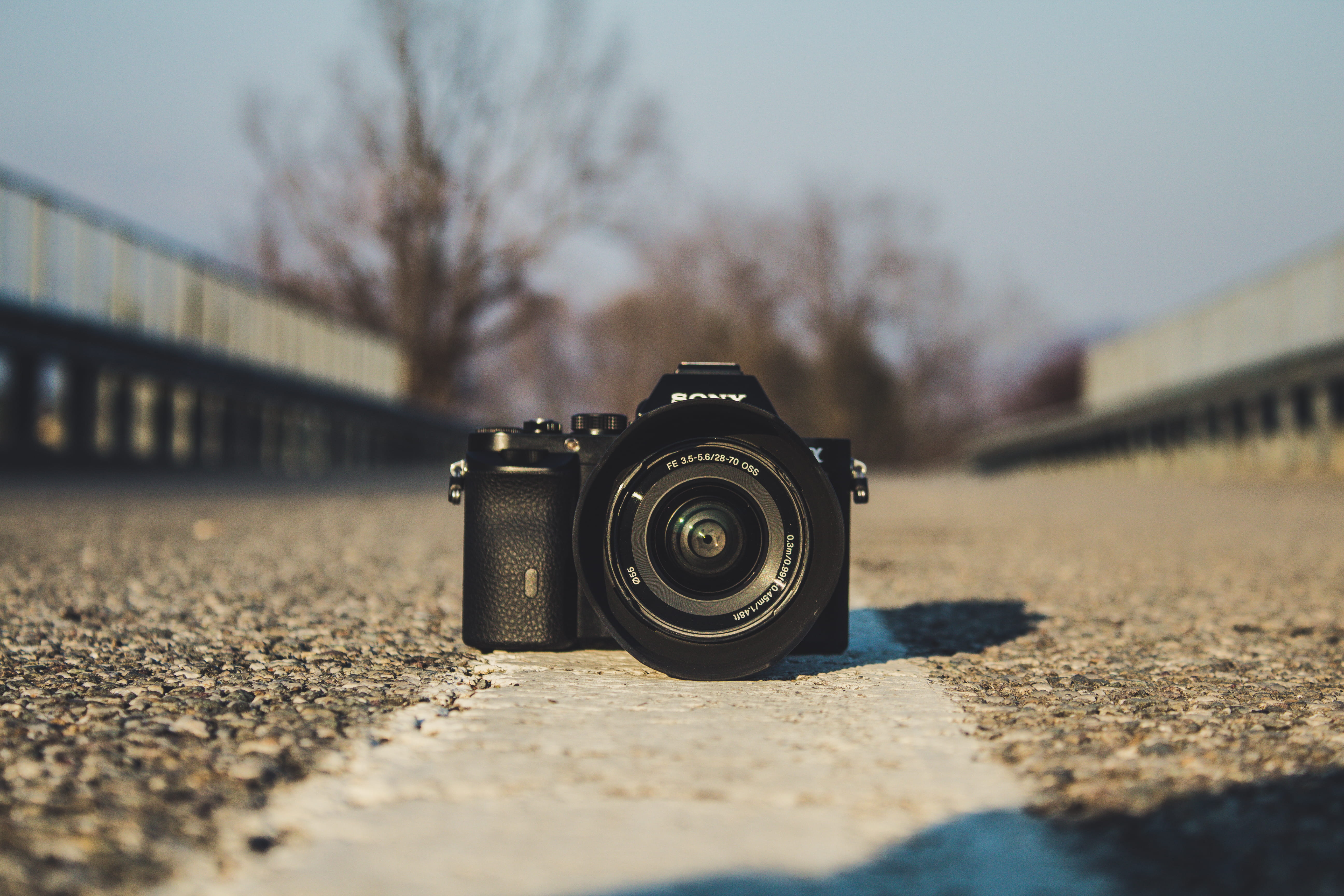 gray, photographic equipment, camera lens, technology, close-up, alloy wheel, pavement, focus on foreground, day, outdoors, photographing, dirt road, surface level, HD Wallpaper
