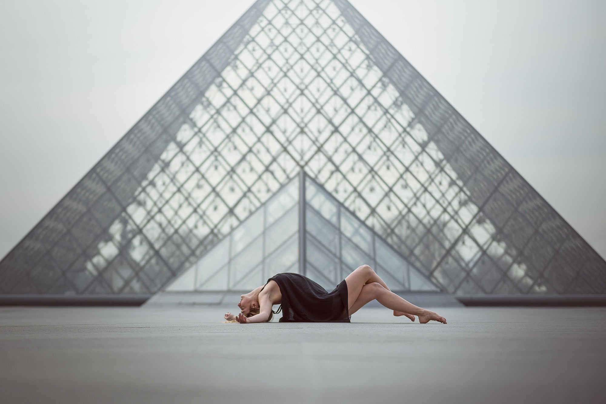 leisure activity, lying down, barefoot, young women, women, healthy lifestyle, Paris, yoga, real people, office building exterior, lifestyles, architecture, HD Wallpaper