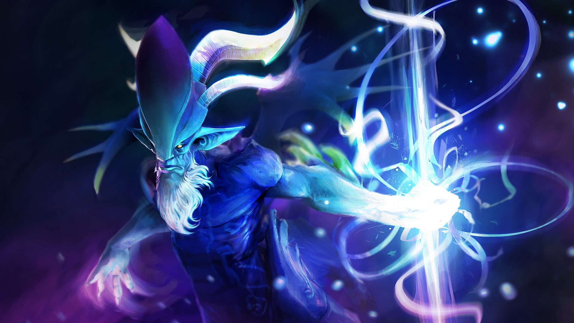 Leshrac (Dota 2), Magic, Dota, Creature, DotA 2, Pointed Ears, 1080P, Horns, HD Wallpaper