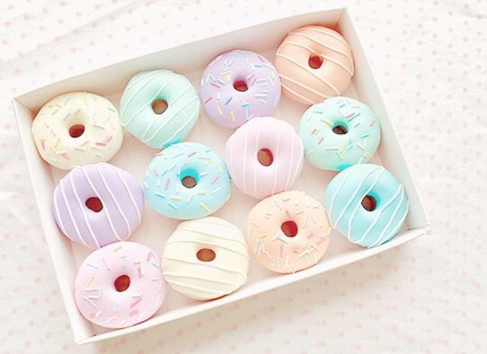 720P, close-up, medium group of objects, doughnuts, pastel, sweet food, delicious, group, still life, choice, yum, variation, yummy, Pastel Doughnuts, HD Wallpaper