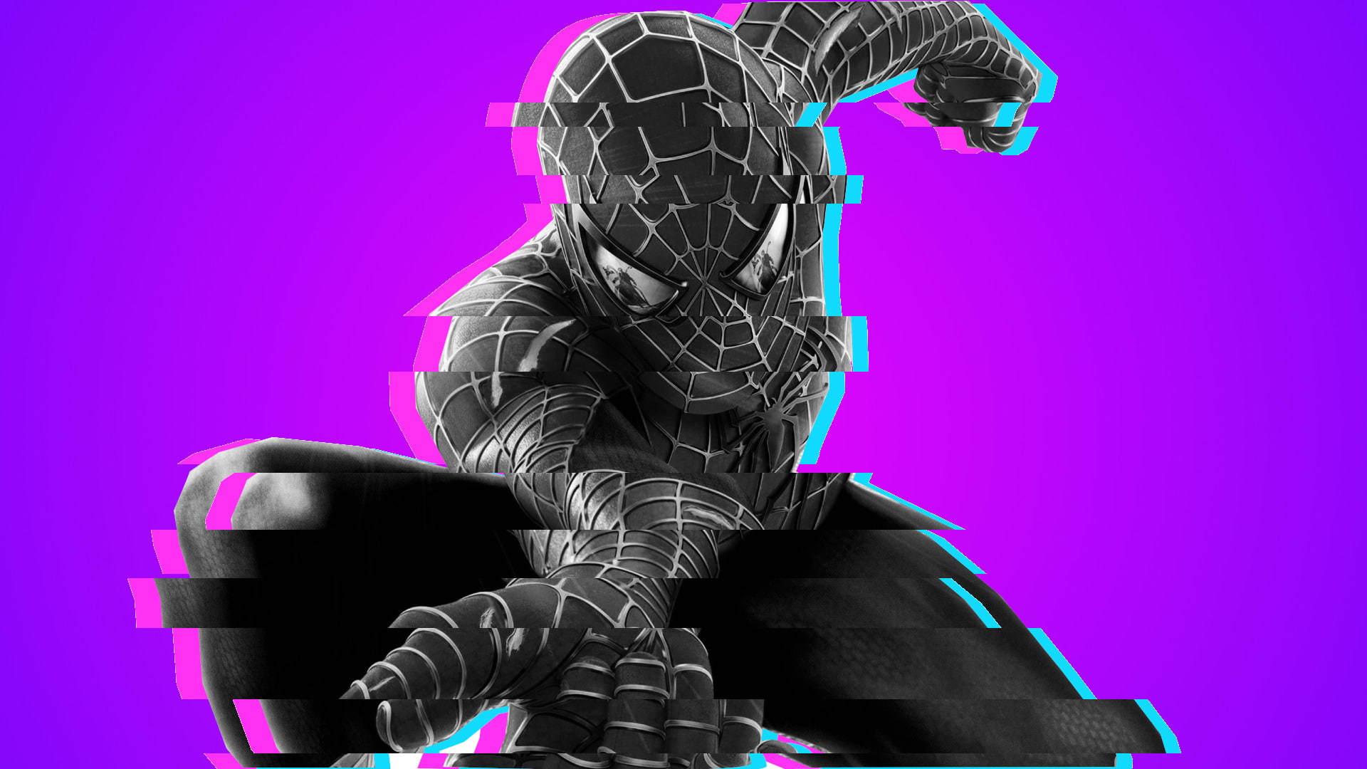 1080P, Spider-Man 3, Spider-Man, Glitch, HD Wallpaper