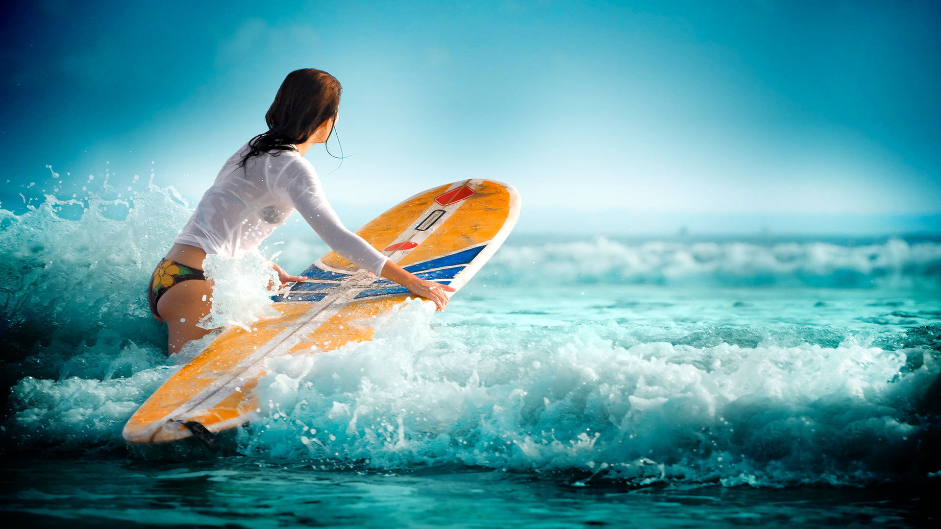 motion, outdoors, spray, exercising, one Person, males, beach, wave, athlete, recreational Pursuit, splashing, speed, action, surf, aquatic Sport, 1080P, HD Wallpaper