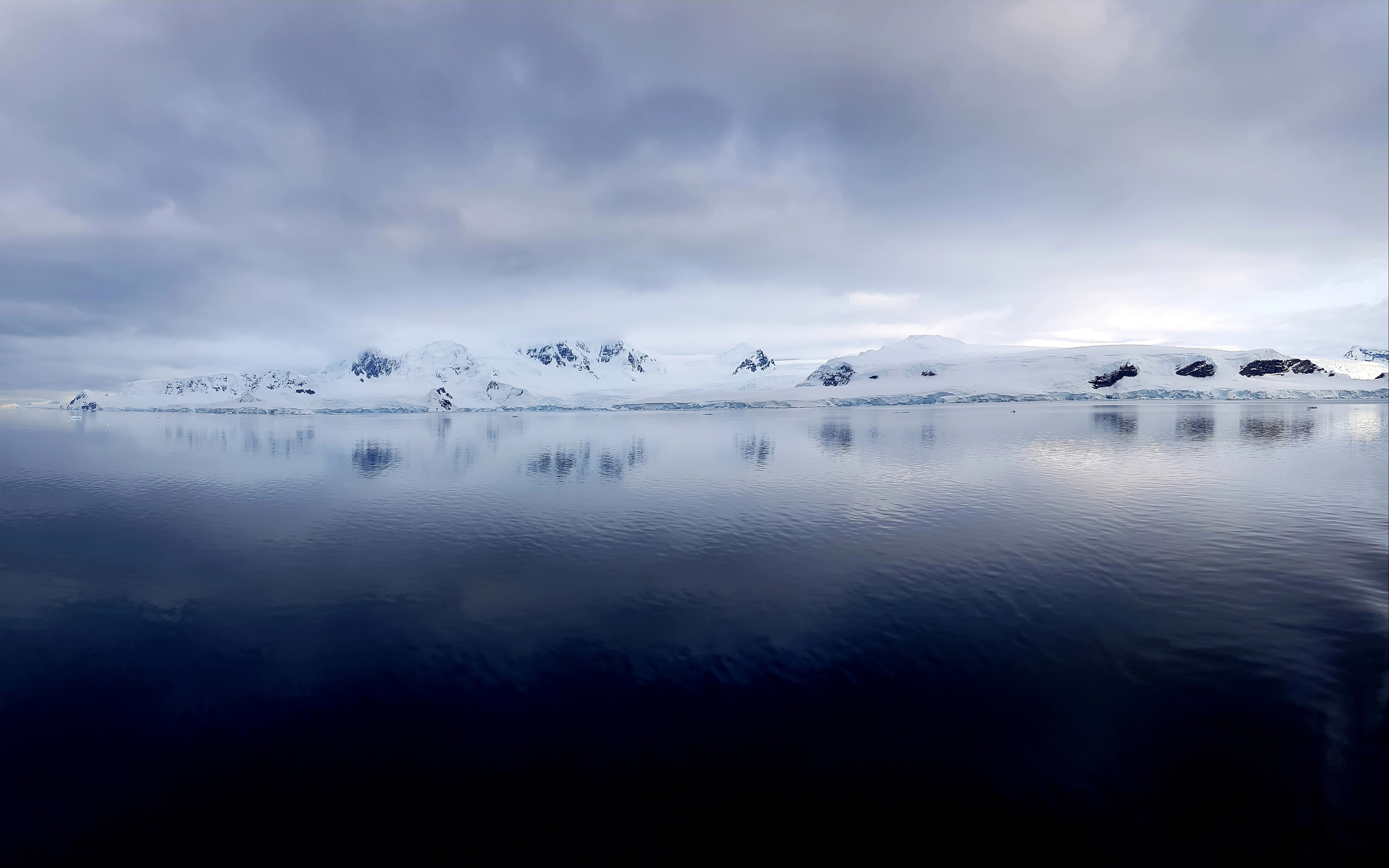 beauty in nature, photo, cold temperature, winter, scenery, non-urban scene, continent, scenics - nature, hd, water, no people, nature, ice, cloud - sky, HD Wallpaper