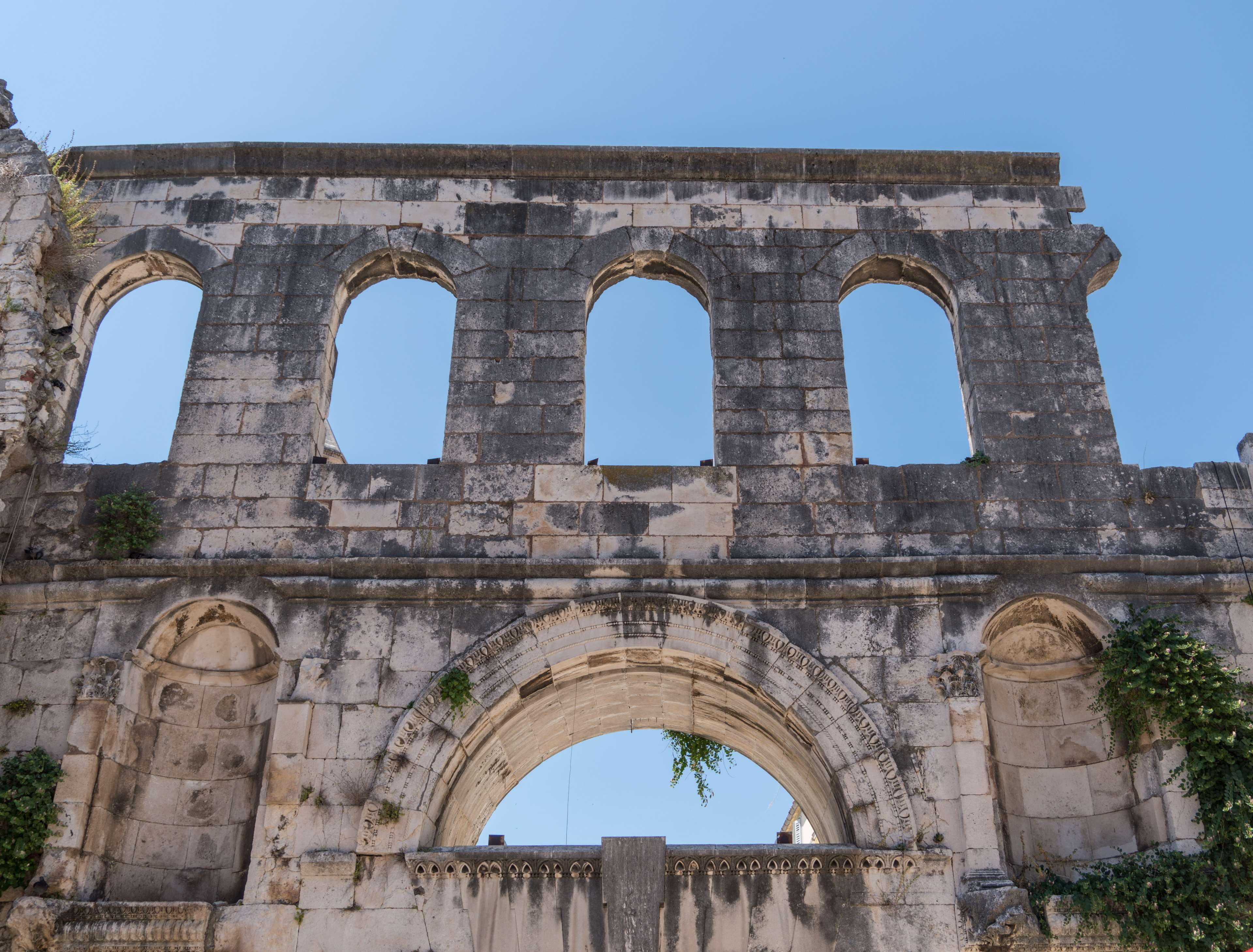 the past, old ruin, arched, ancient civilization, croatia, ruined, culture, dalmatia, nature, architecture, built structure, arch, no people, plant, tourism, HD Wallpaper