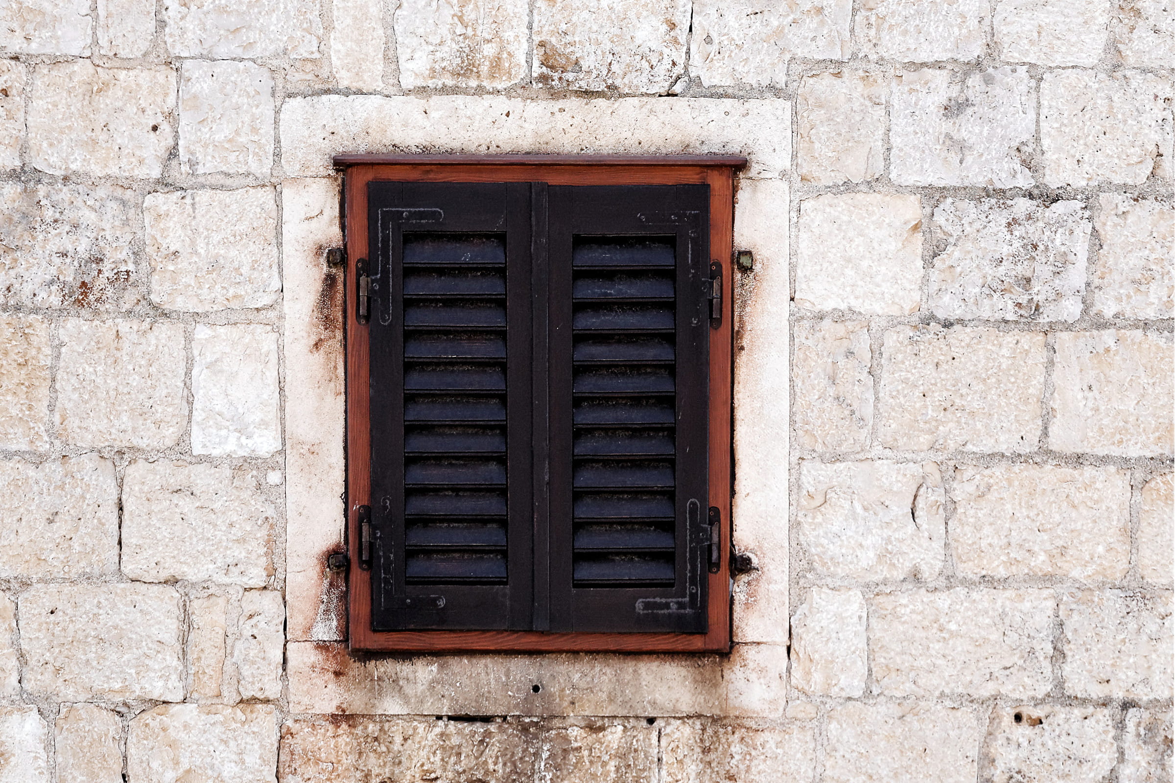 pattern, building exterior, building, day, closed, detail, abandoned, croatia, brick wall, brick, 1080P, mediterranean, architecture, safety, stone wall, HD Wallpaper
