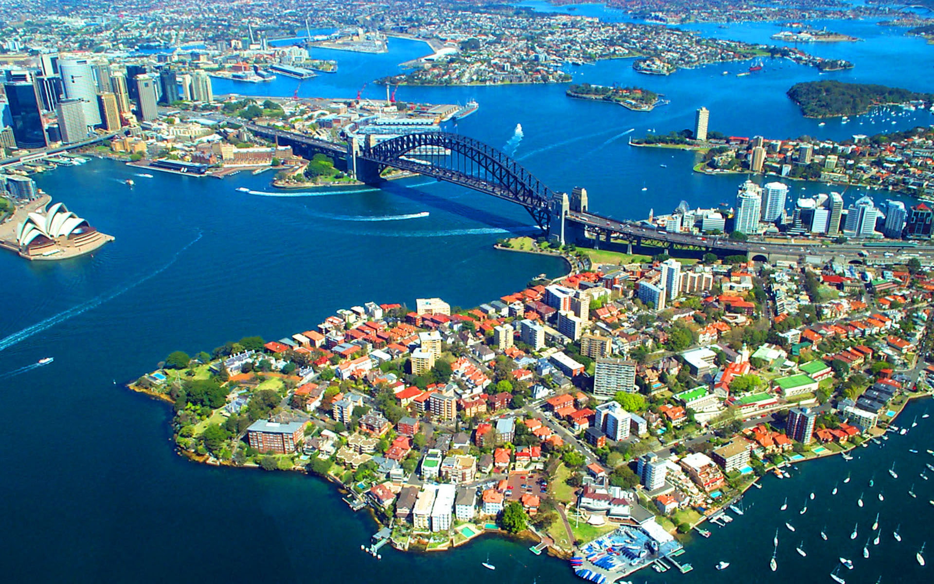 hd, sydney, harbour, air, bridge, australia, desktop, 1080P, HD Wallpaper
