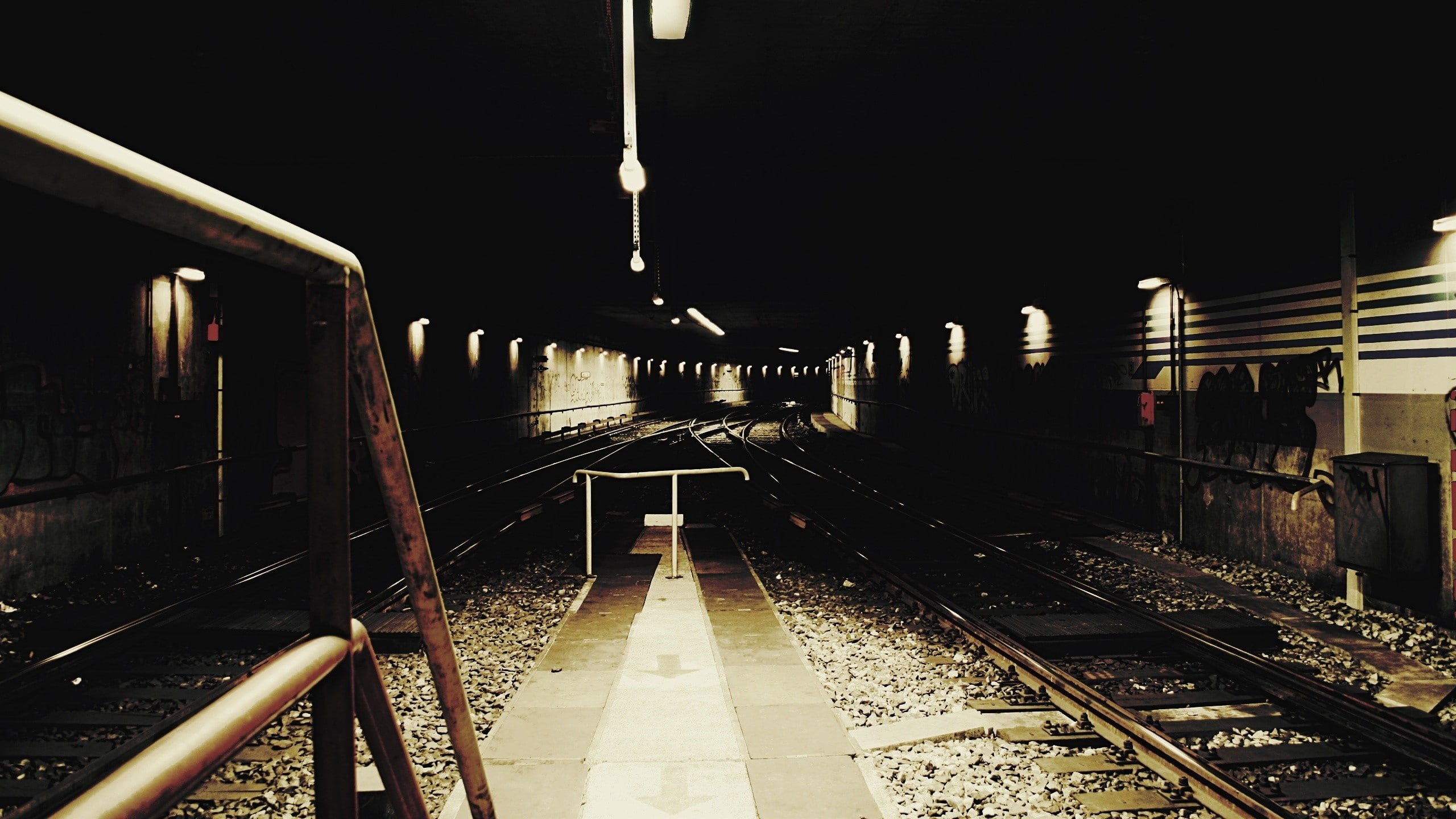 2K, subway, tunnel, HD Wallpaper