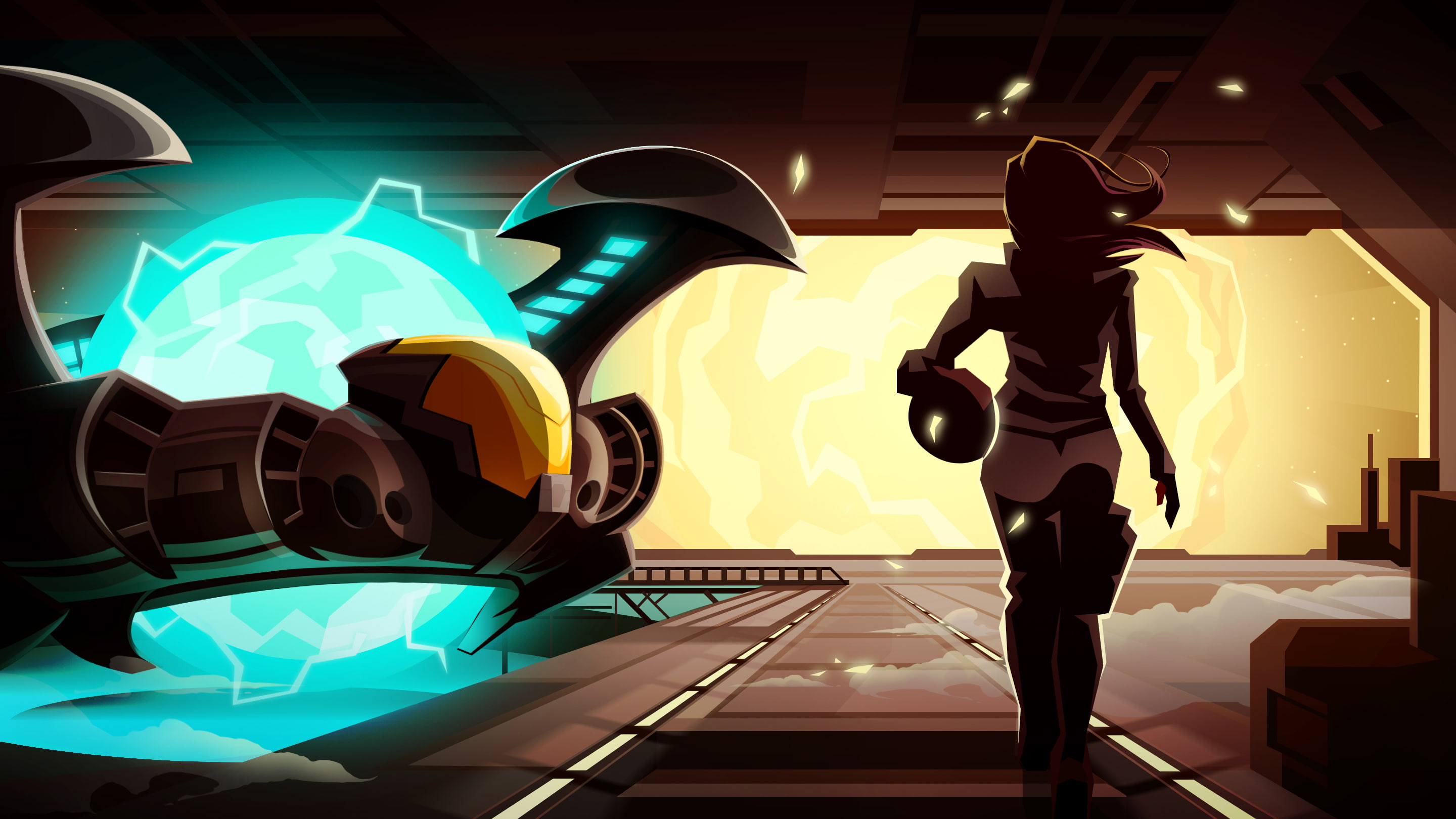 spaceship, 2K, video games, Velocity, HD Wallpaper