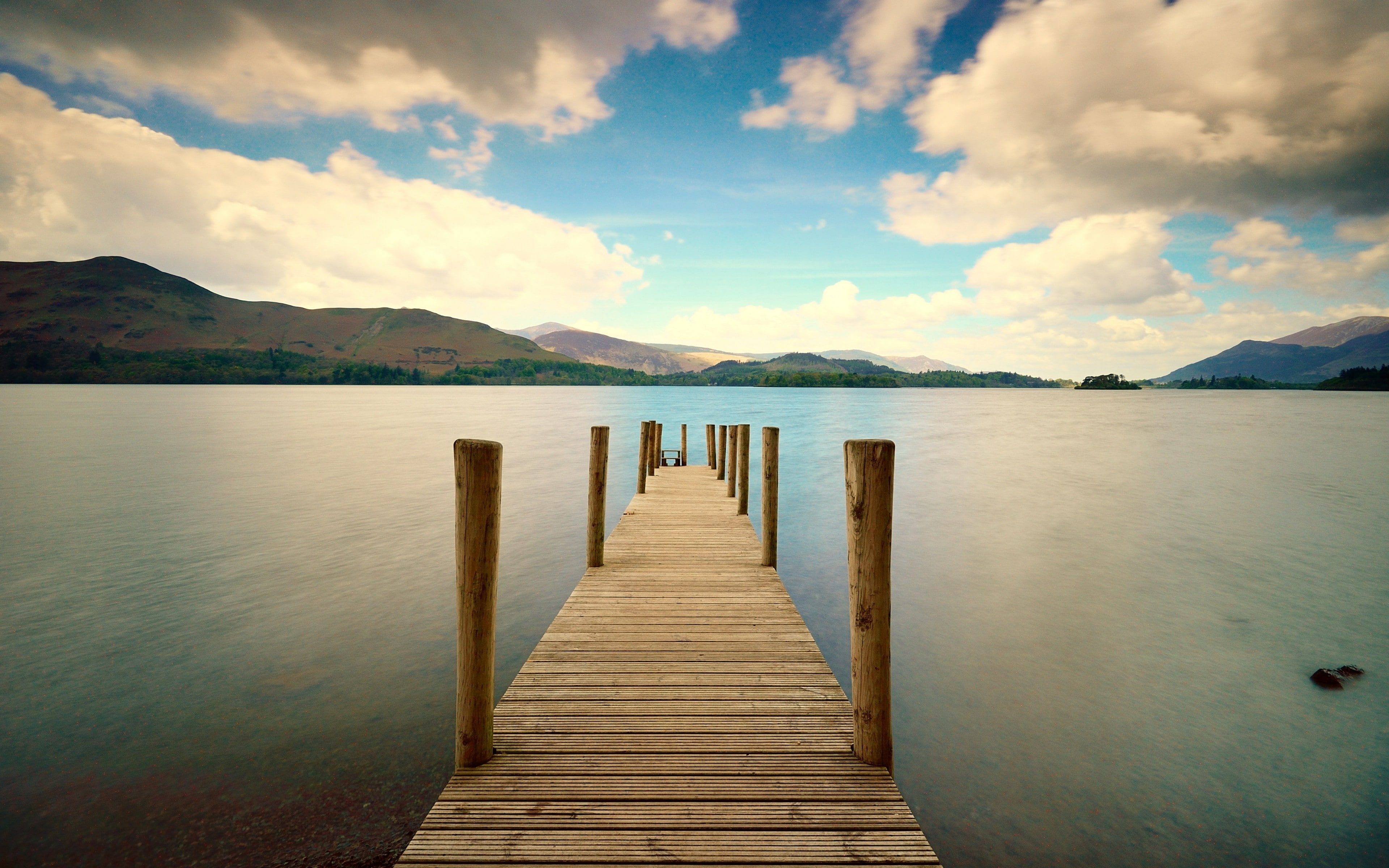water, 4K, pier, dock, HD Wallpaper