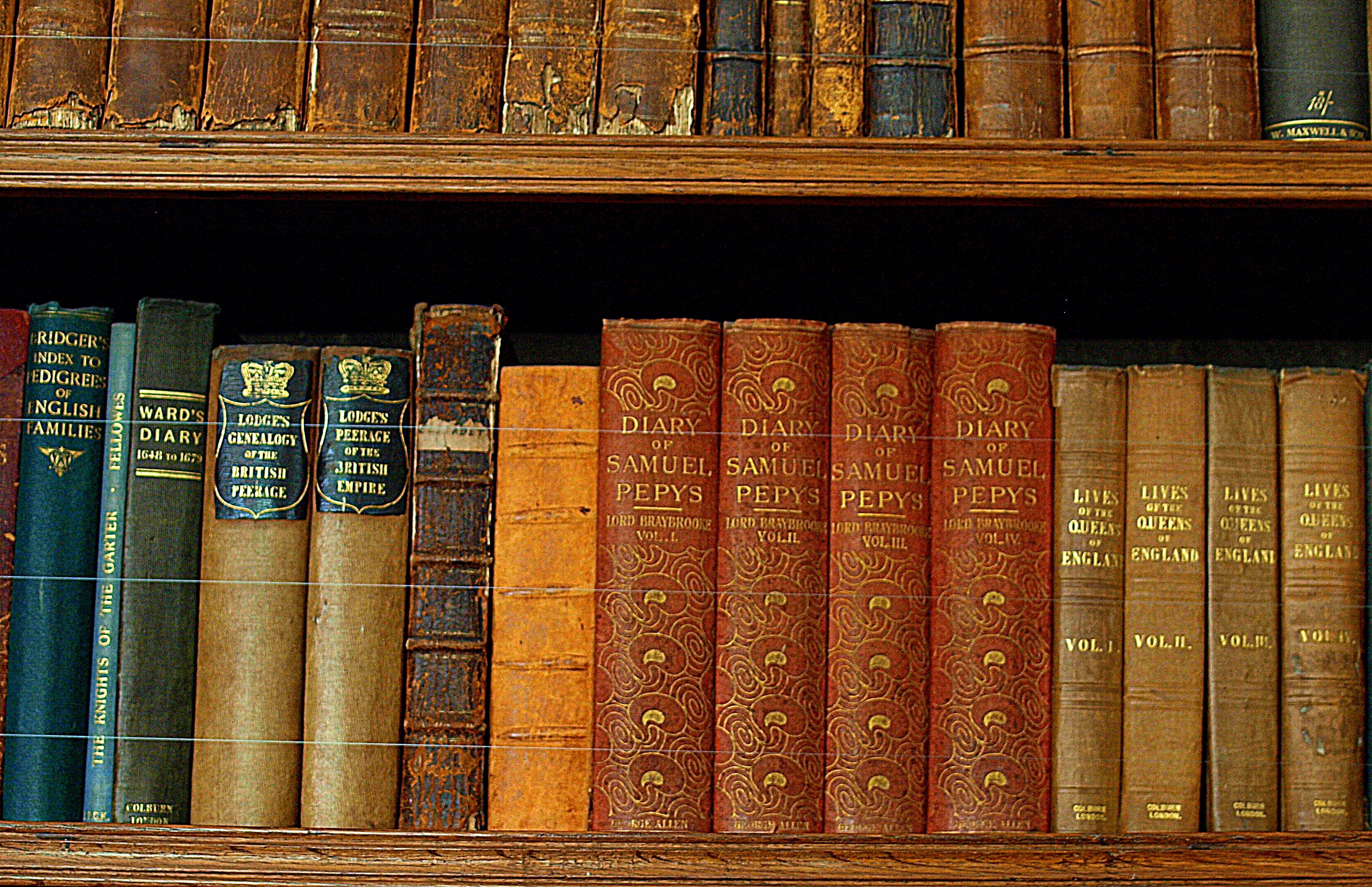 full frame, education, library, studying, large group of objects, books, book, in a row, vintage, literature, learning, publication, 2K, antique, order, HD Wallpaper