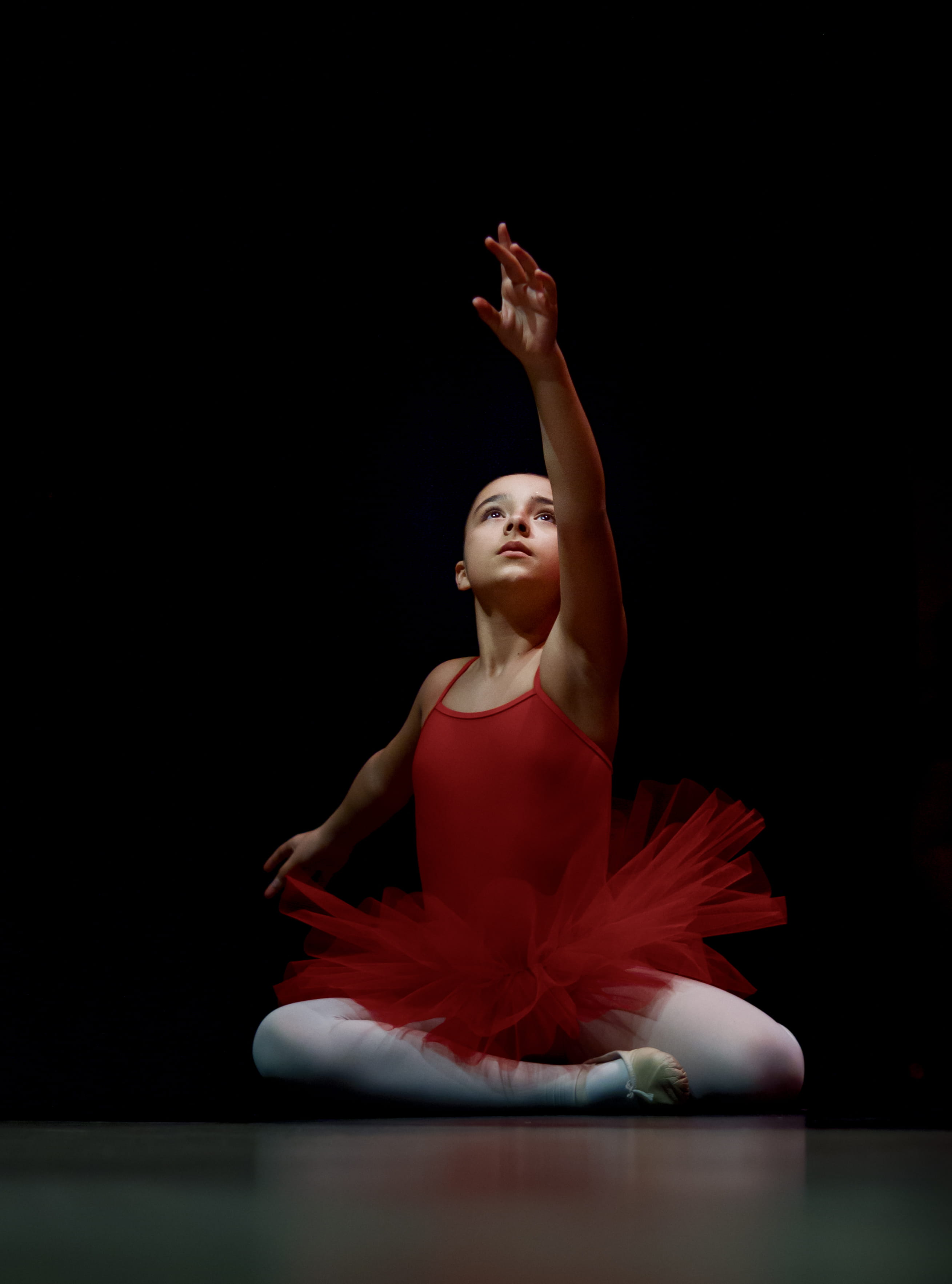 stage, black background, ballerina, beautiful, skill, elegance, performer, stage - performance space, posture, tutu, full length, 2K, real people, young adult, Phone HD Wallpaper