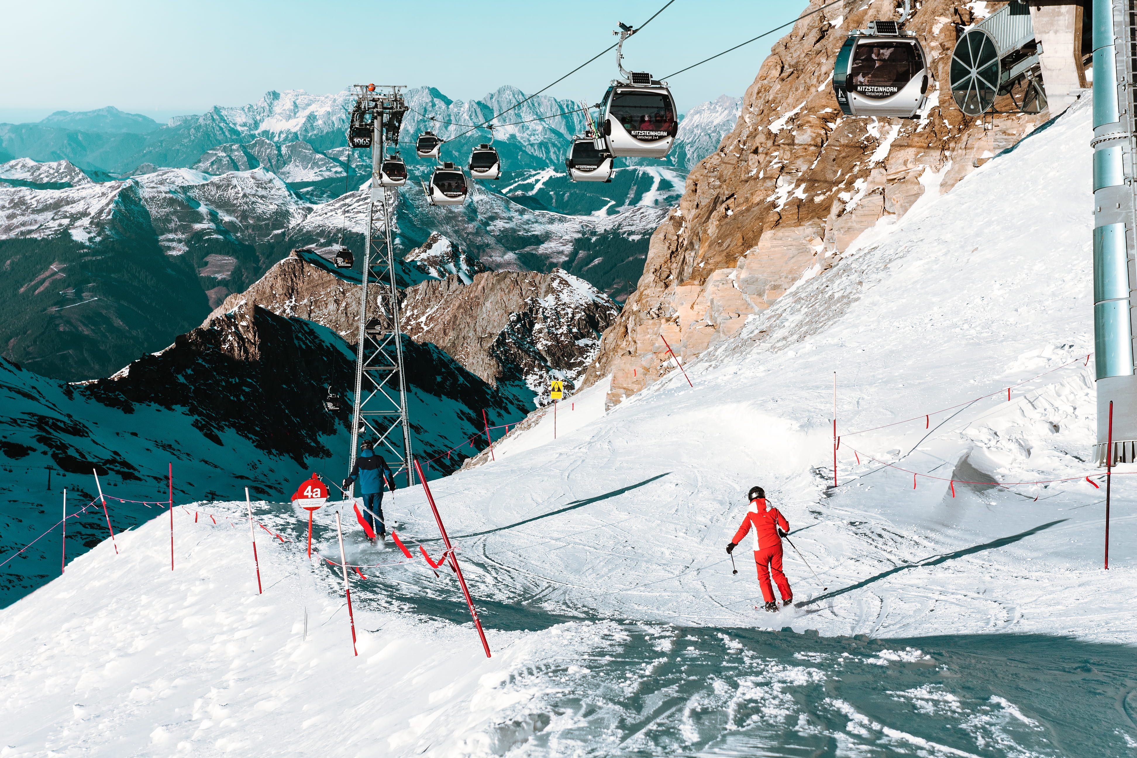 people, kaprun, extreme sports, winter, adventure, cable, lift, lifestyles, leisure activity, holiday, skiing, time, 4K, day, trip, ski-wear, car, descent, HD Wallpaper