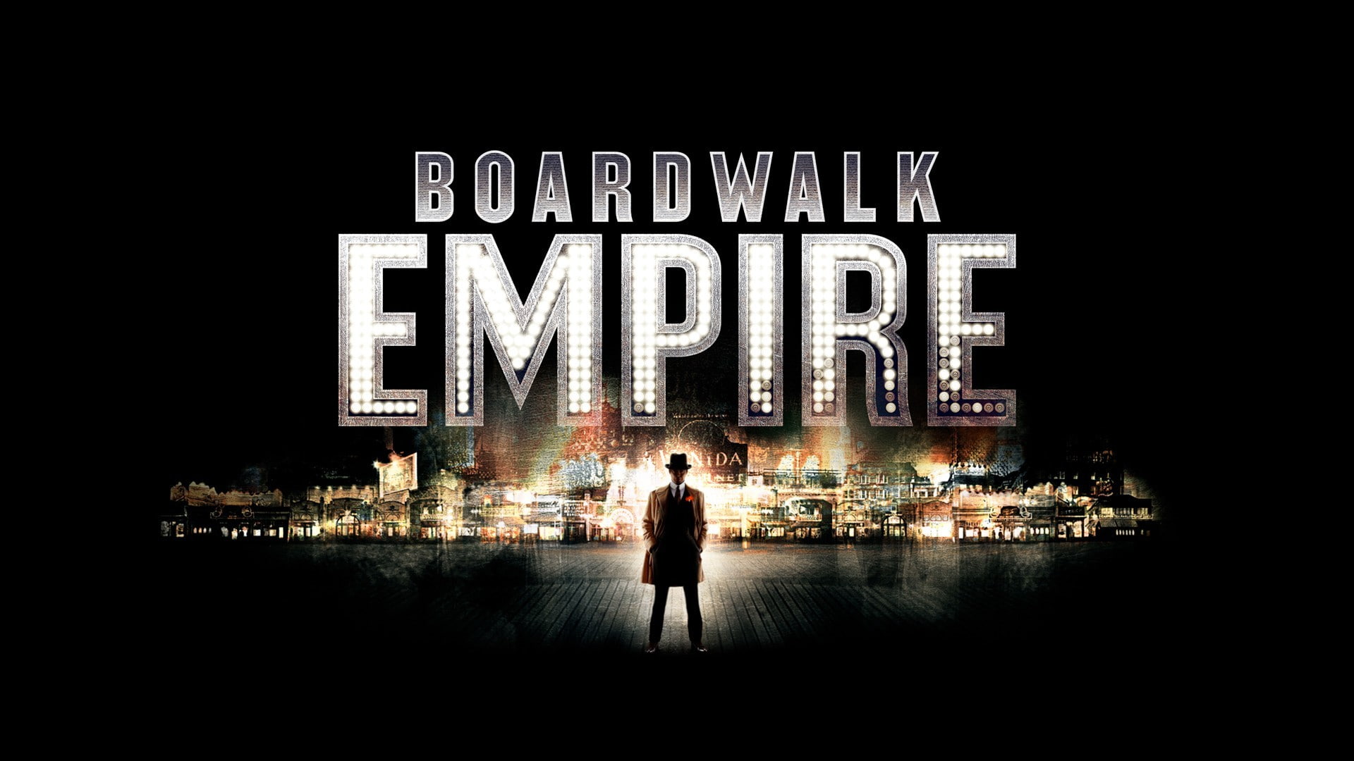 rear view, full length, Enoch Thompson, lifestyles, men, city, capital letter, night, text, city life, Nucky Thompson, communication, standing, Boardwalk Empire, HD Wallpaper