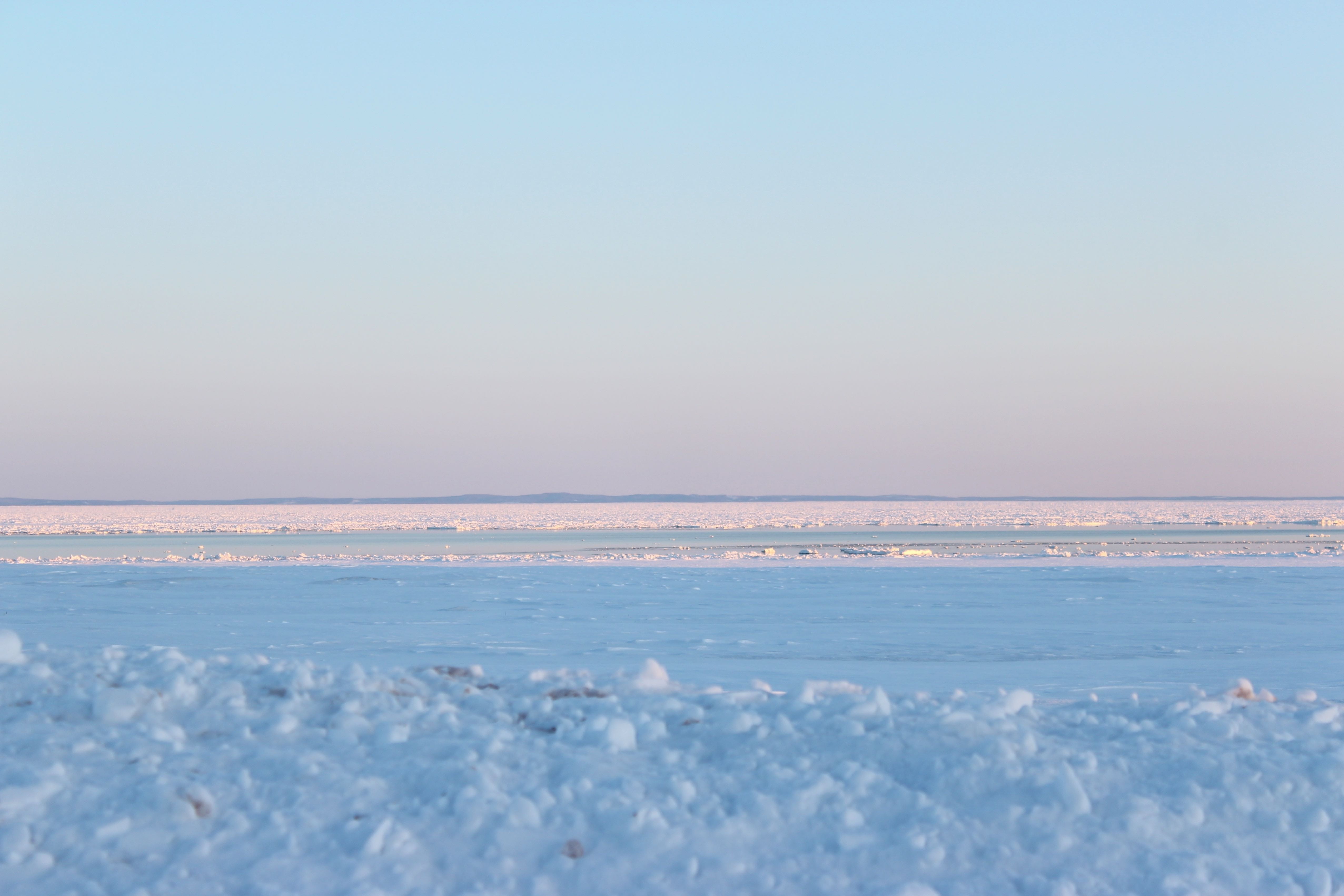 blue, outdoor, Water, cold, frost, travel, water, idyllic, scenics - nature, beauty In Nature, horizon over water, ns, frozen, january, countryside, Sunset, HD Wallpaper