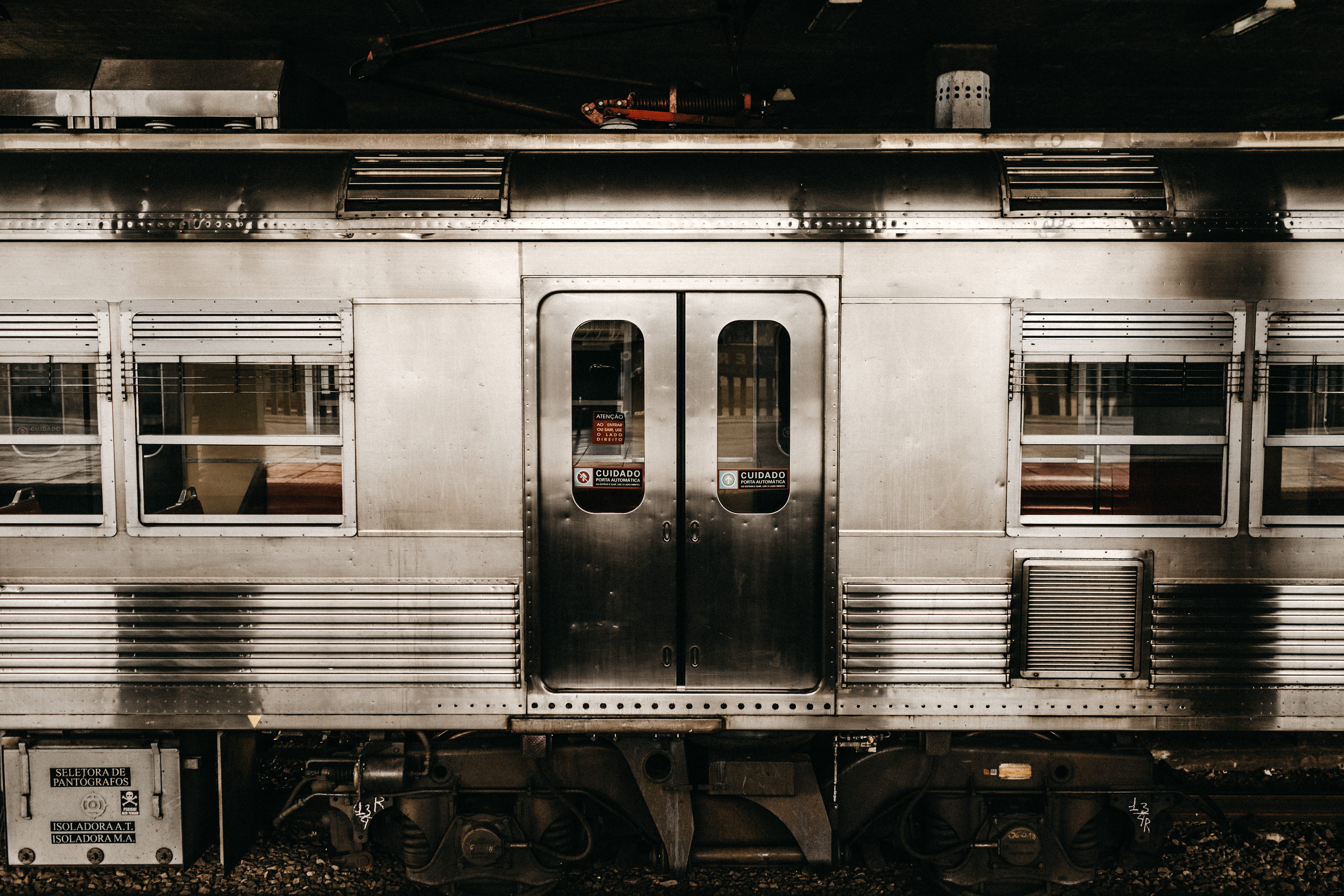 railroad track, steel, rail transportation, railroad station, architecture, freight car, train - vehicle, train, transport, railroad car, metro, no people, HD Wallpaper