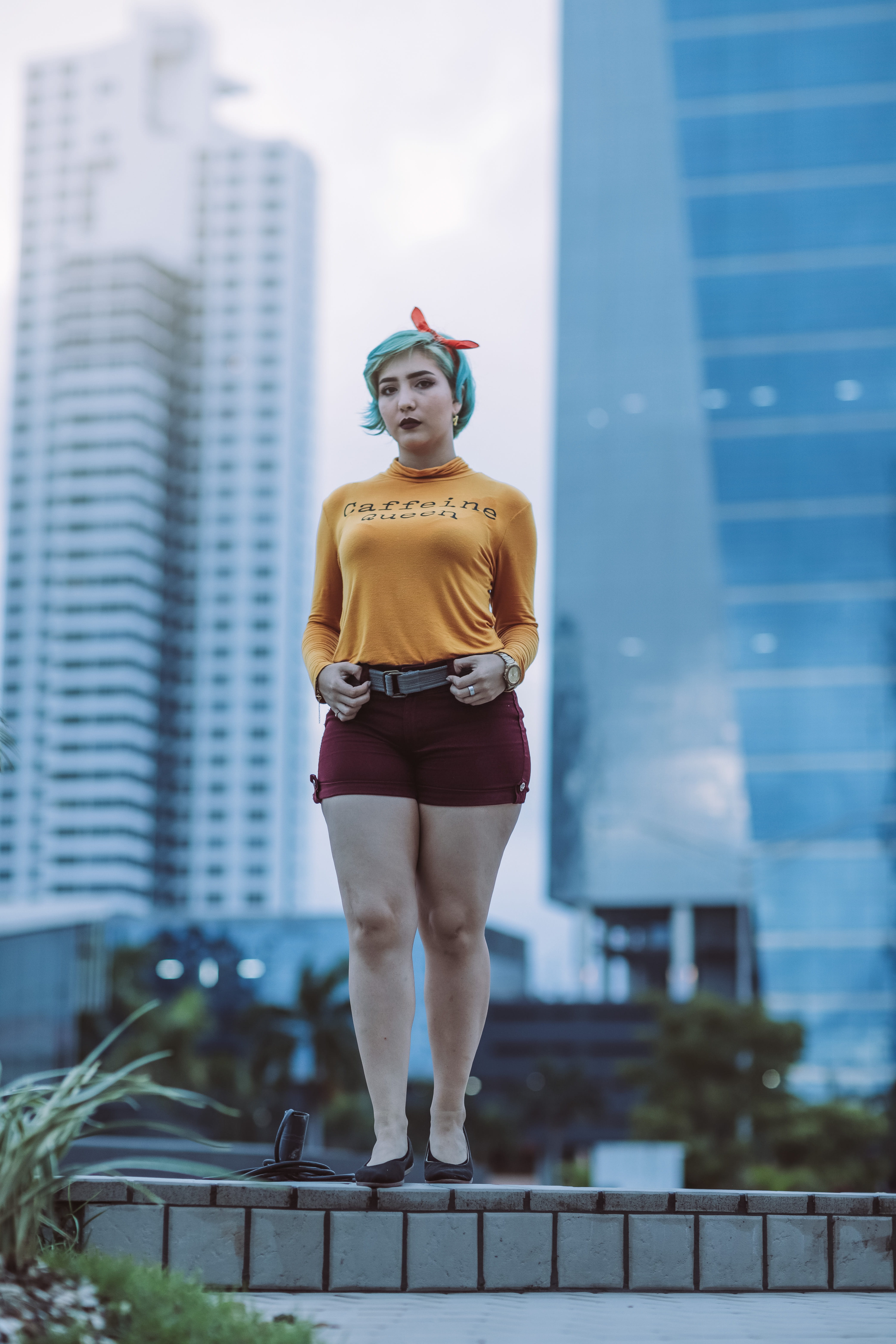 urban, office building exterior, beautiful woman, young women, daylight, girl, pose, full length, buildings, fit, beauty, city, adult, young adult, person, Phone HD Wallpaper