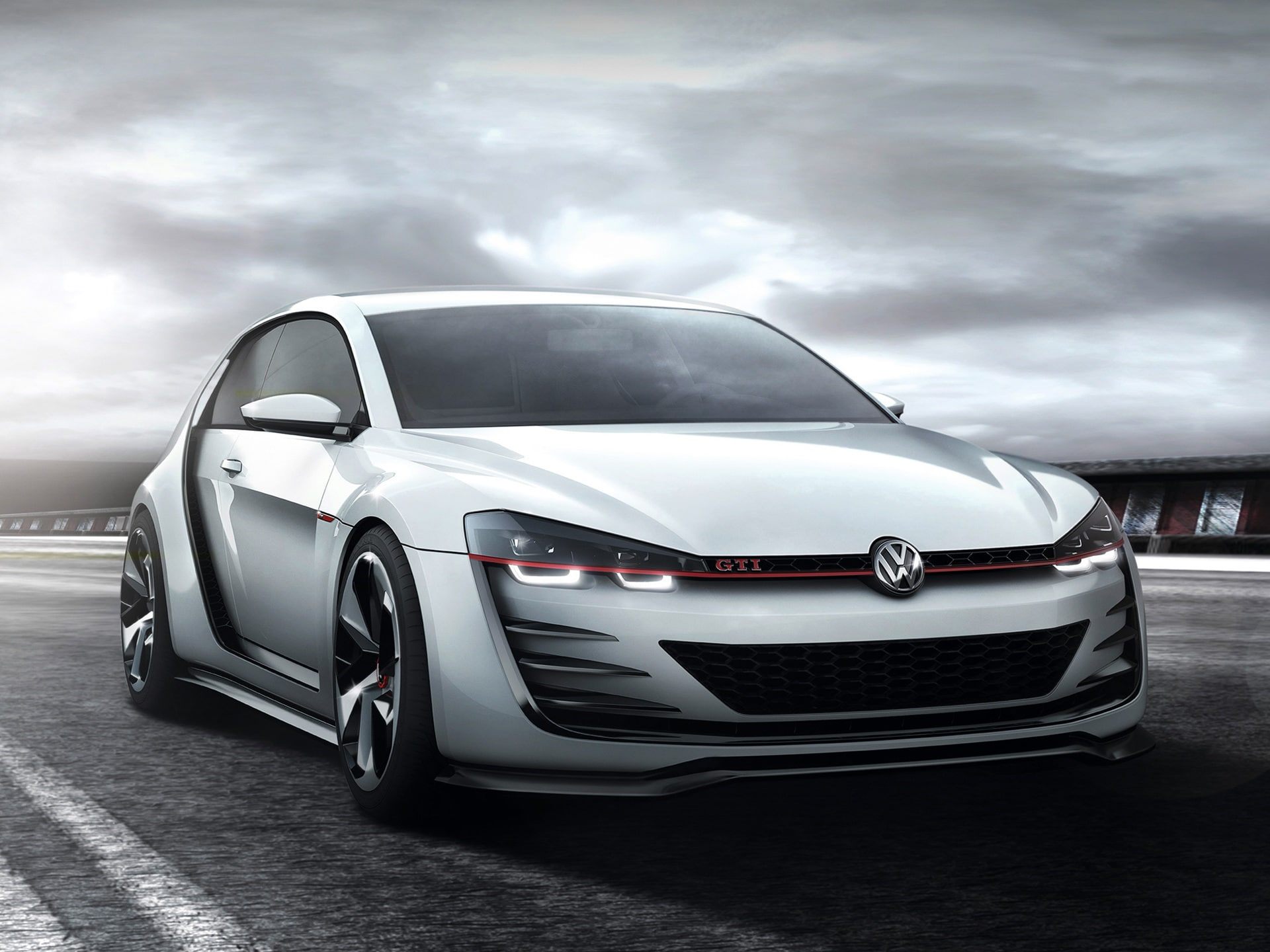 Volkswagen, White, Golf, gti, Car, 1080P, HD Wallpaper