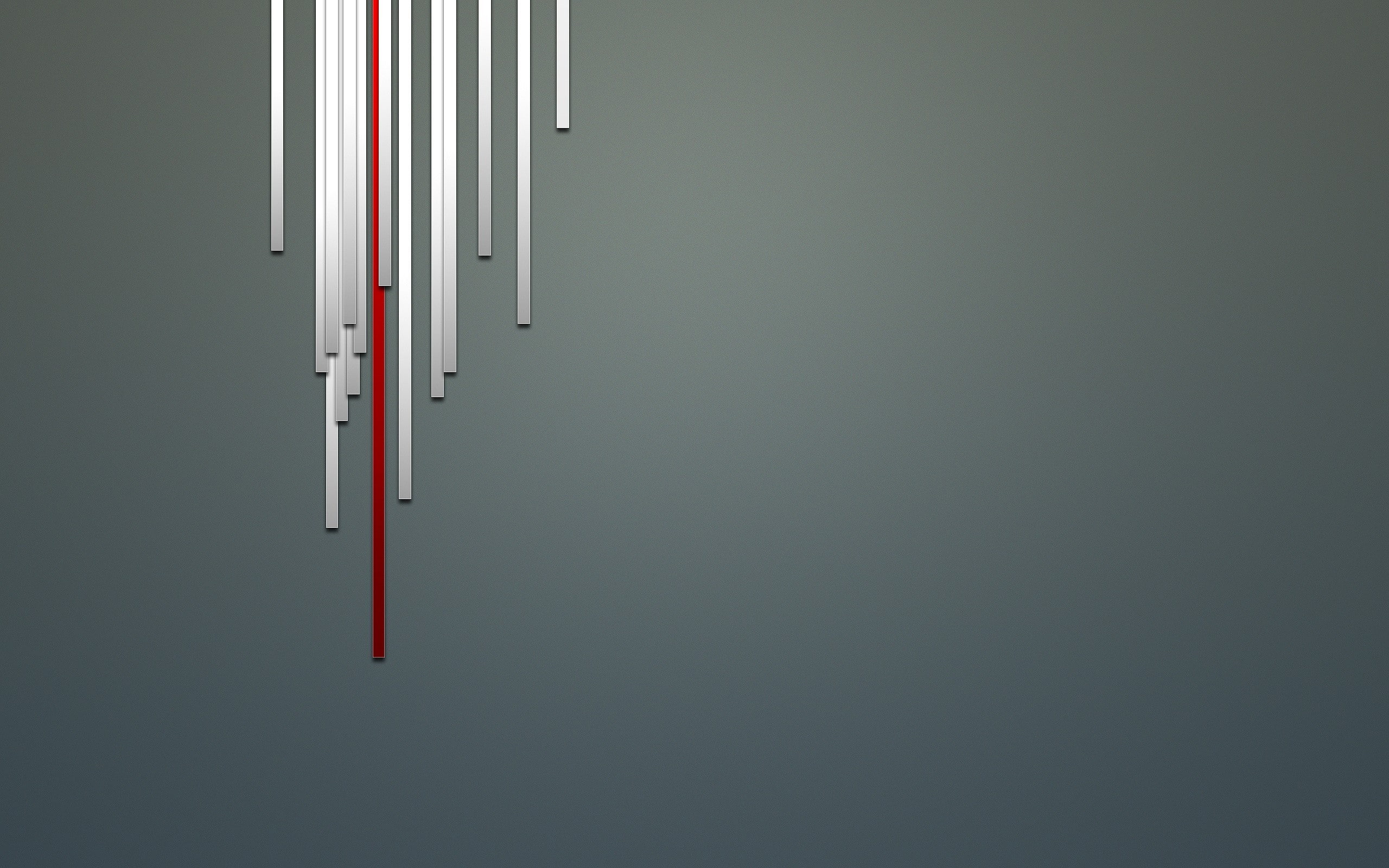 lines, 2K, red, minimalism, white, simple background, digital art, HD Wallpaper