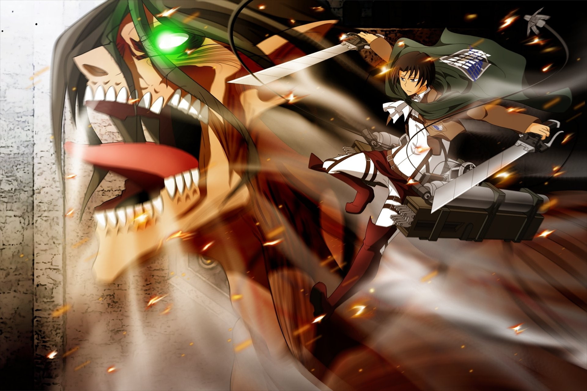 Attack On Titan, Anime, Levi Ackerman, 1080P, Shingeki No Kyojin, Eren Yeager, HD Wallpaper