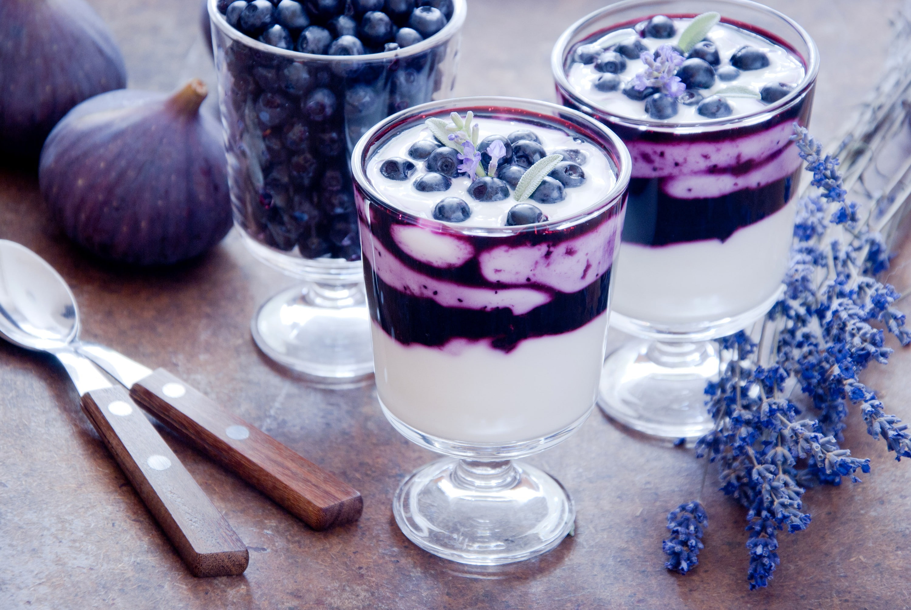 2K, Drinks, Food, photo, Blueberry, jars, Fig, Glass, Cocktails, cake, Bilberry, HD Wallpaper