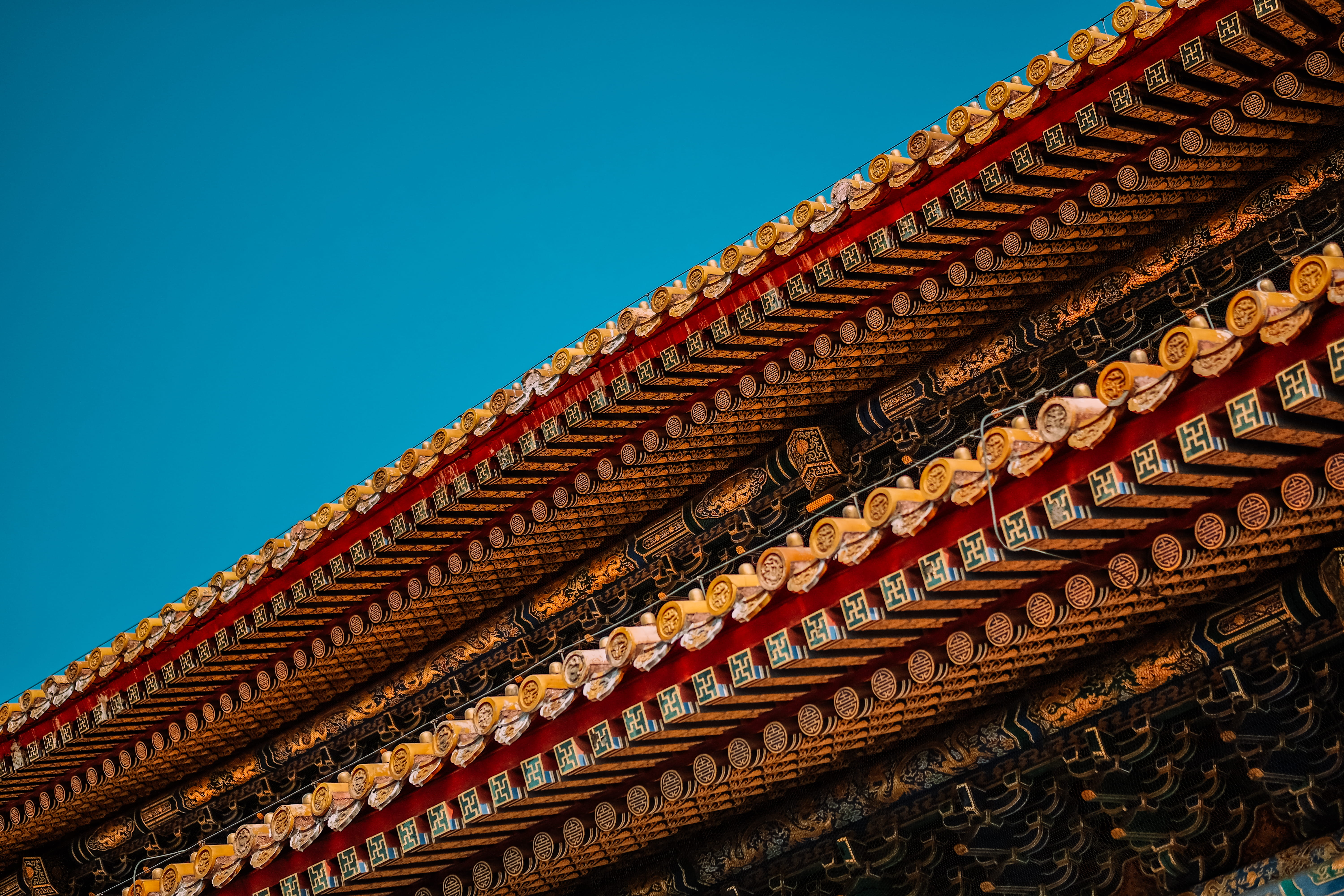 sky, worship, no people, temple, 5K, nature, built structure, day, craft, daytime, outdoors, shrine, monastery, close-up, rosary, parthenon, roof, roof tile, HD Wallpaper