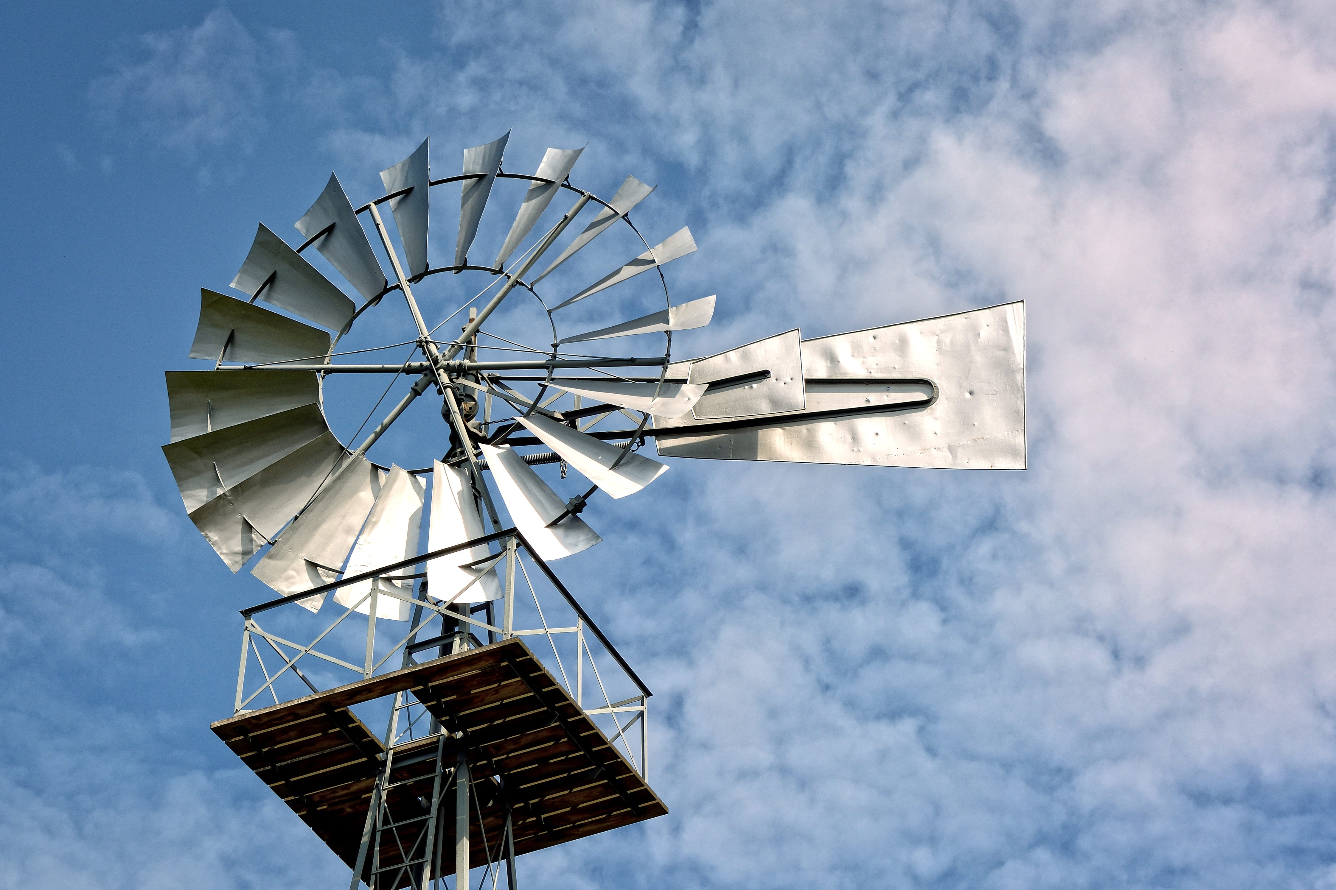 gray, wind turbine, outdoors, renewable energy, sustainable resources, cloud - sky, power generation, energy generation, turn, traditional windmill, metal, HD Wallpaper
