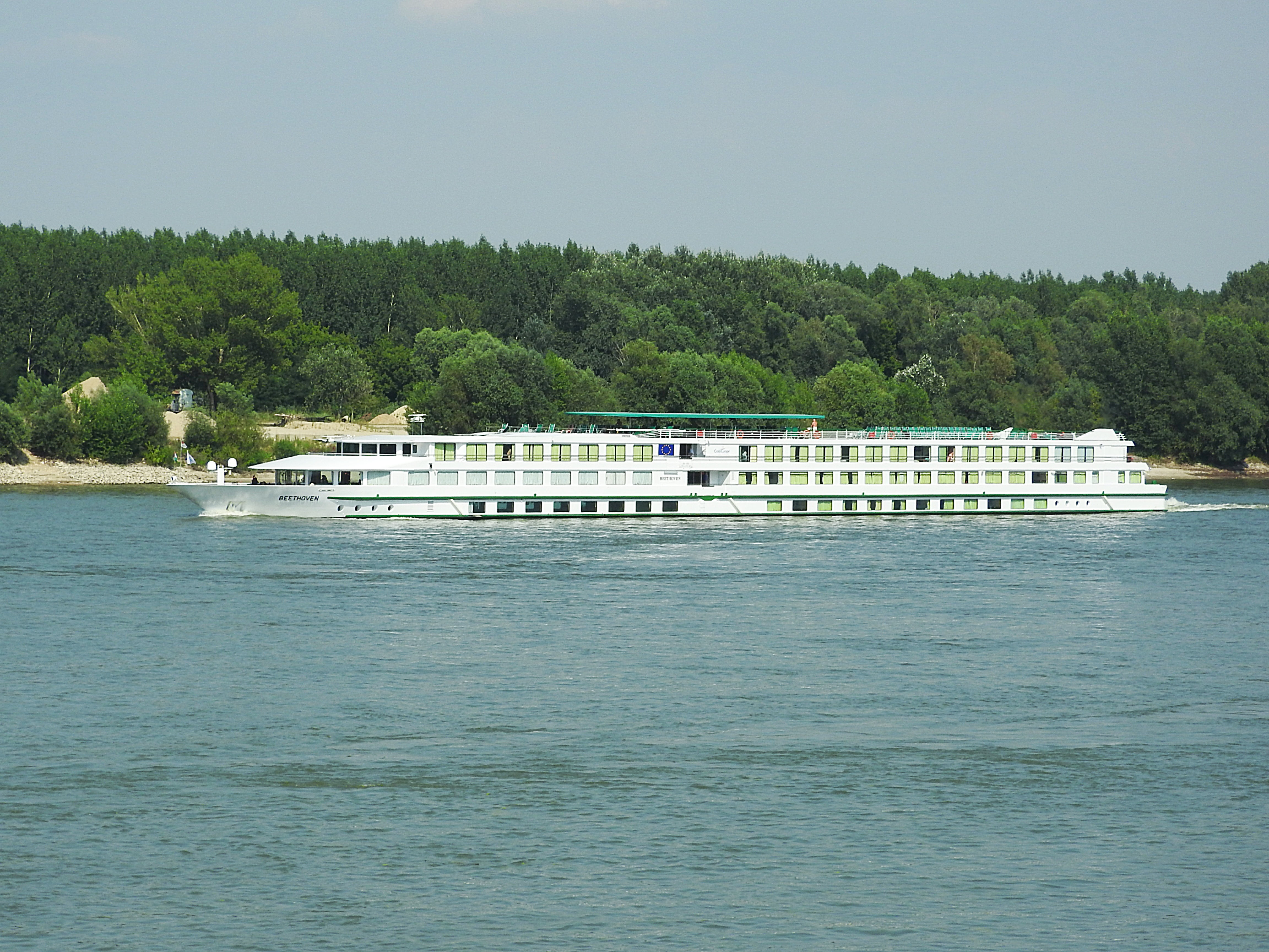 tree, beauty in nature, shipping, danube, day, plant, outdoors, architecture, mode of transportation, travel, passenger craft, water, sea, luxury, scenics - nature, HD Wallpaper