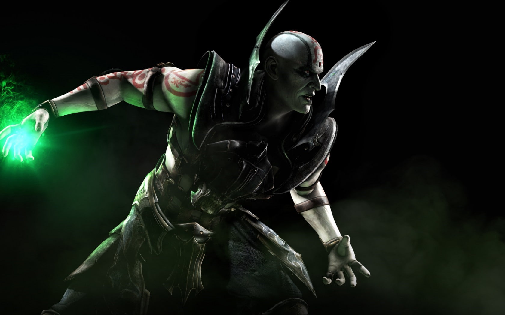 Warlock, art and craft, sculpture, indoors, Villain, human representation, studio shot, statue, costume, night, illuminated, Quan chi, creativity, 720P, HD Wallpaper