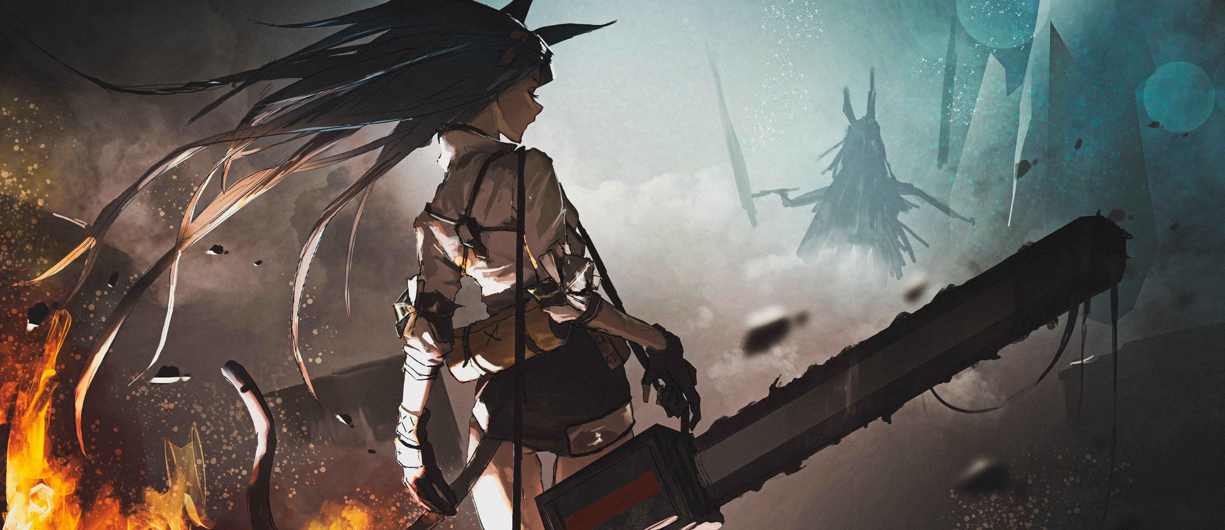 Neg, 4K, Arknights, anime girls, HD Wallpaper