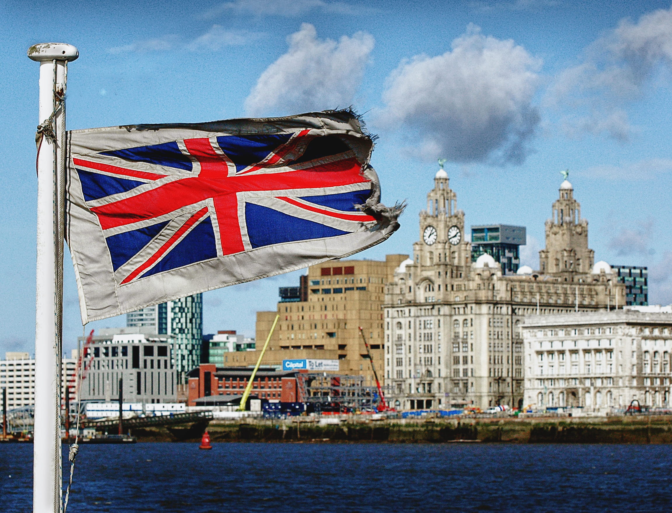 building exterior, royal liver, nautical vessel, 1080P, no people, wirral, national icon, outdoors, wide day, transportation, white, built structure, liverpool, HD Wallpaper