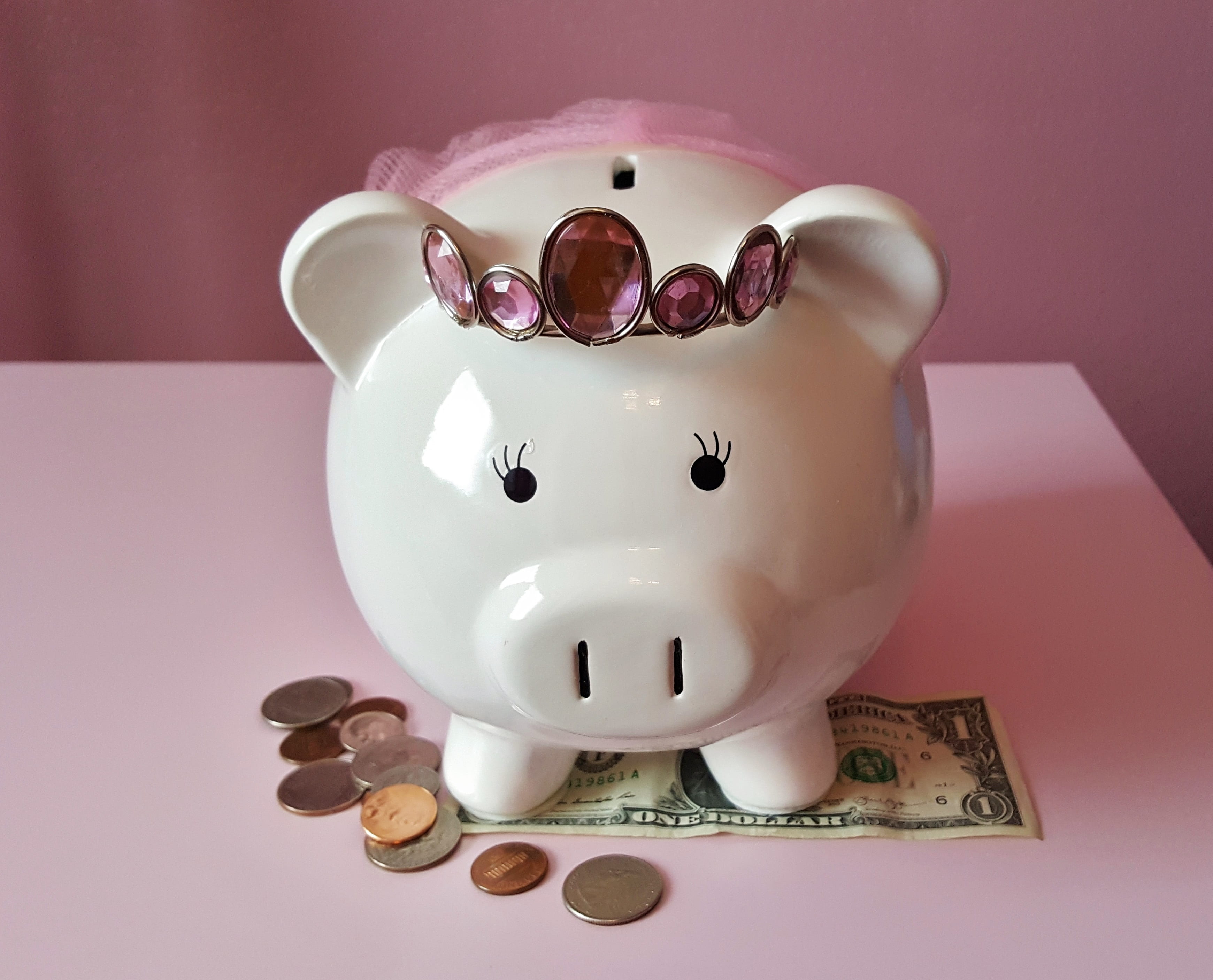 piggy bank, coin, economics, financial, ceramic, cash, responsibility, bank, financial planning, finance, currency, security, studio shot, 2K, save, safety, HD Wallpaper