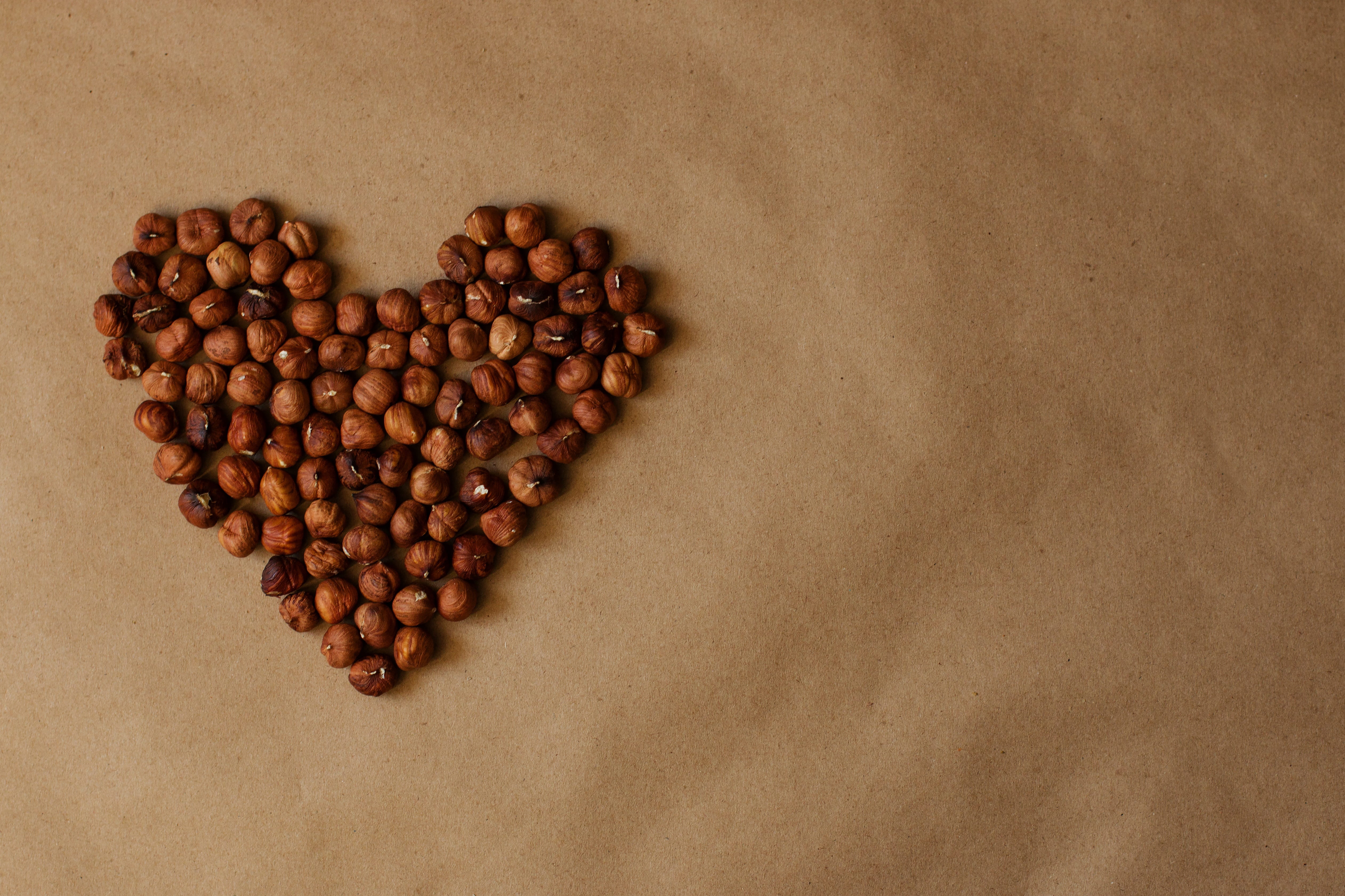 brown, food, roasted coffee bean, beautiful, raw, kraft, health, sports, healthy, fitness, dessert, coffee - drink, filbert, high angle view, no people, HD Wallpaper