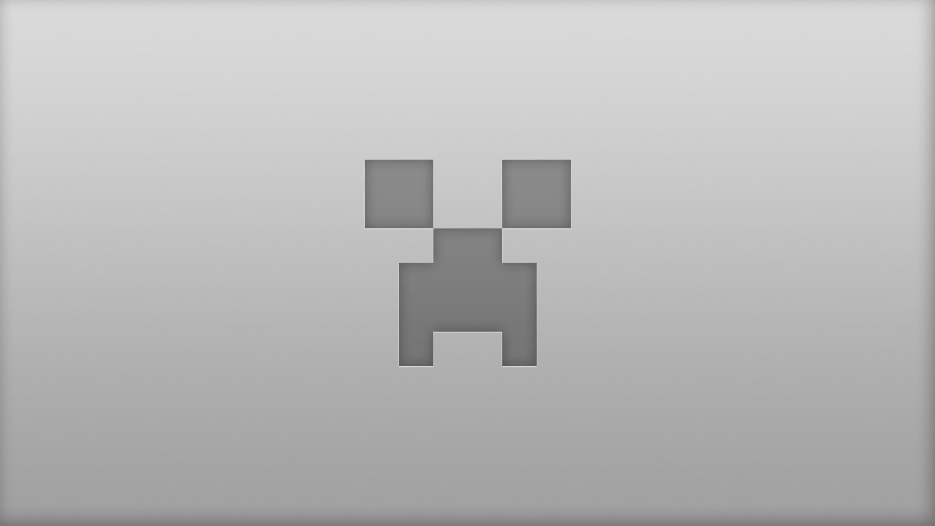 gray, minecraft, creeper, 1080P, grey, hd, video games, HD Wallpaper