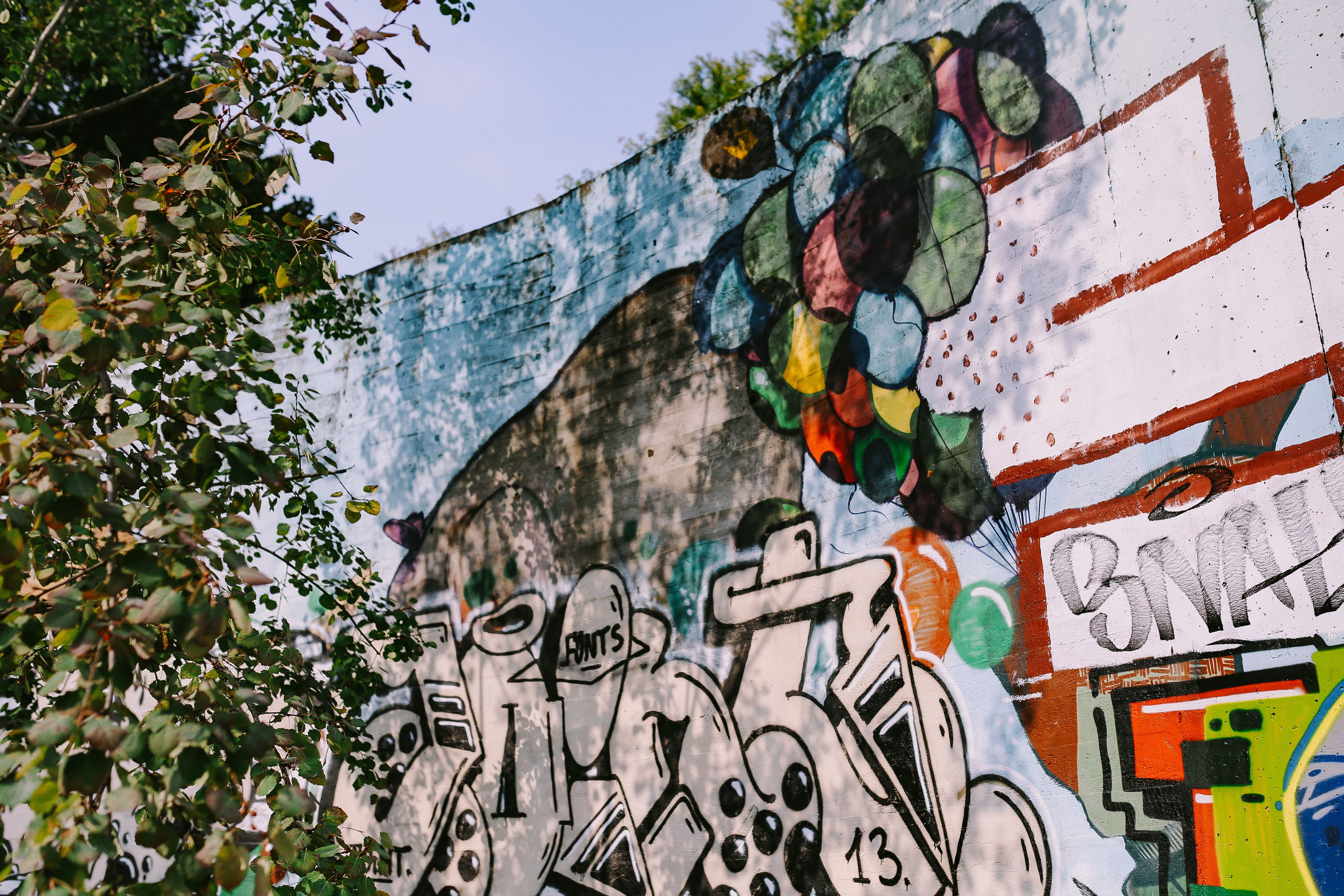 streets, multi colored, 5K, no people, outdoors, creativity, city, Urban, street art, artist, building exterior, built structure, streetart, street, city streets, HD Wallpaper