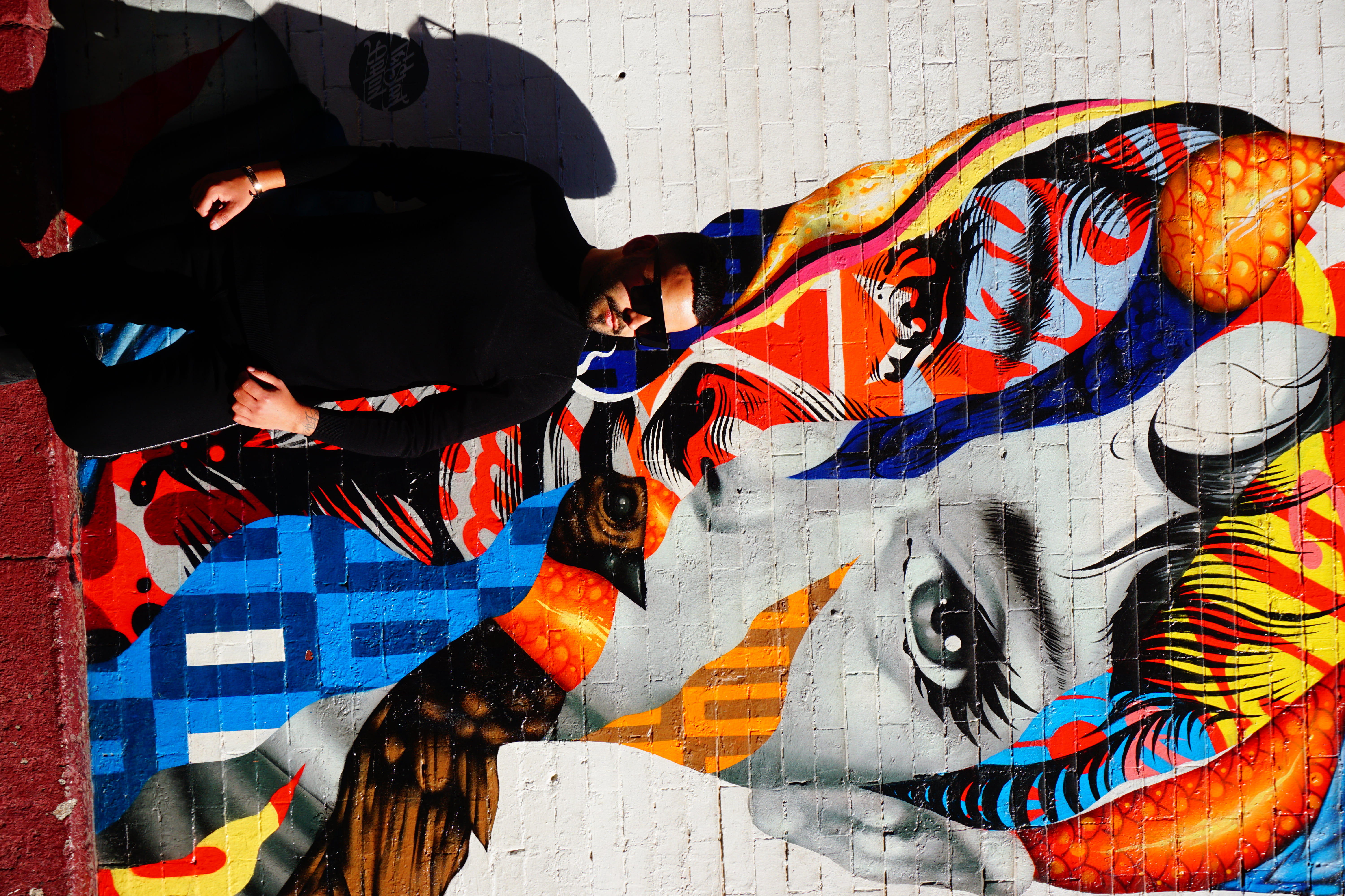 human representation, man, poster, art and craft, tile, produce, creativity, standing, front, 5K, accessory, mural, representation, day, advertisement, HD Wallpaper