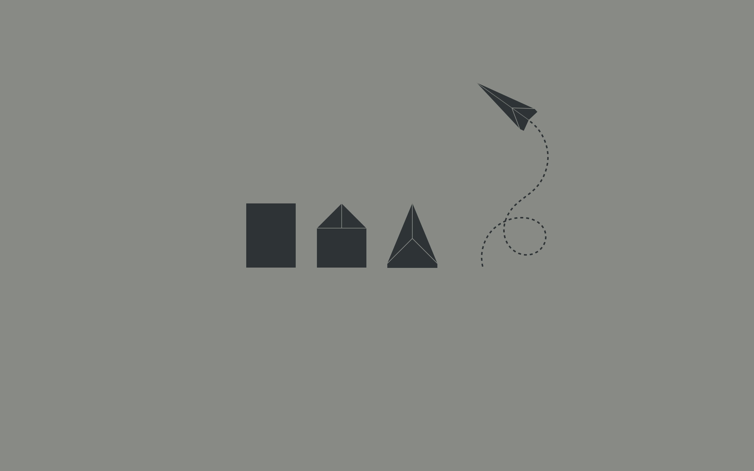 paper planes, 2K, minimalism, HD Wallpaper
