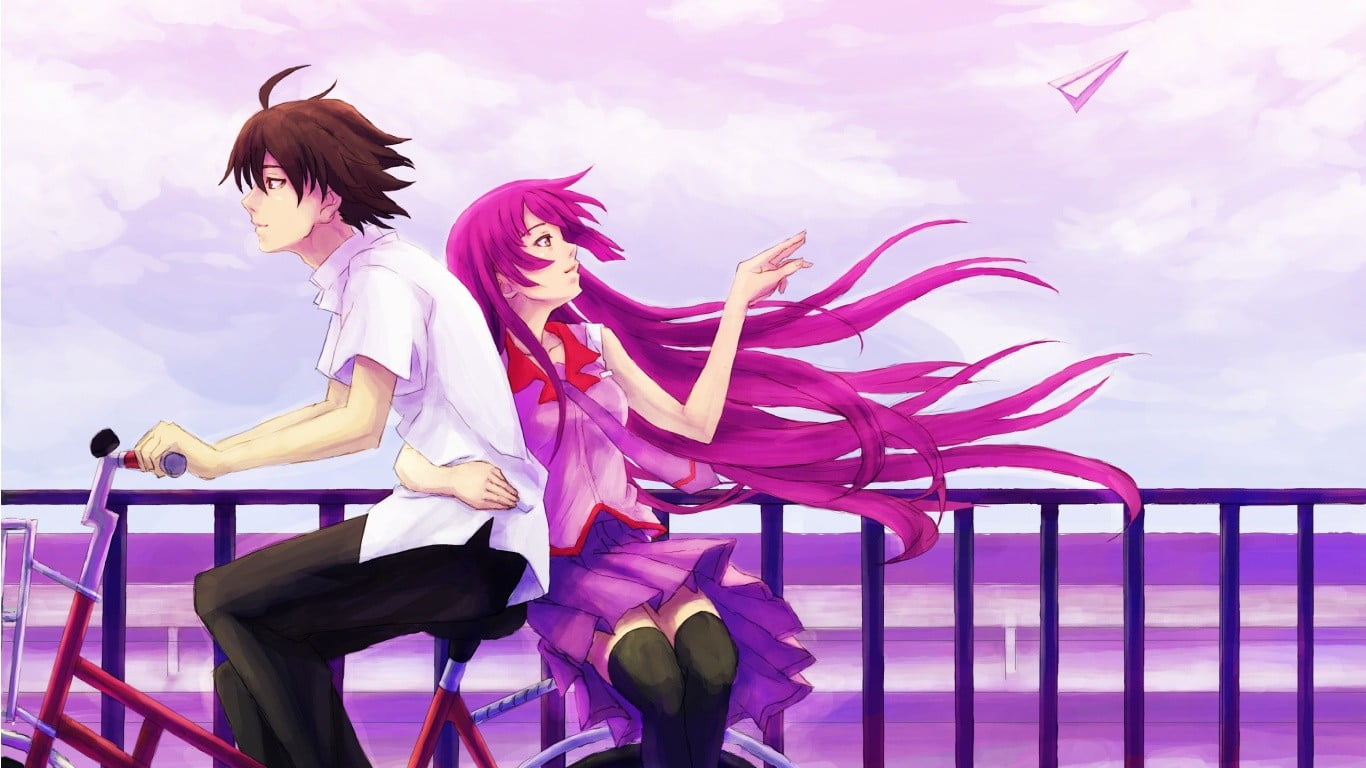 outdoors, paper planes, women, anime boys, fashion, sky, purple, anime girls, lifestyles, beauty, beautiful woman, real people, three quarter length, cloud - sky, HD Wallpaper