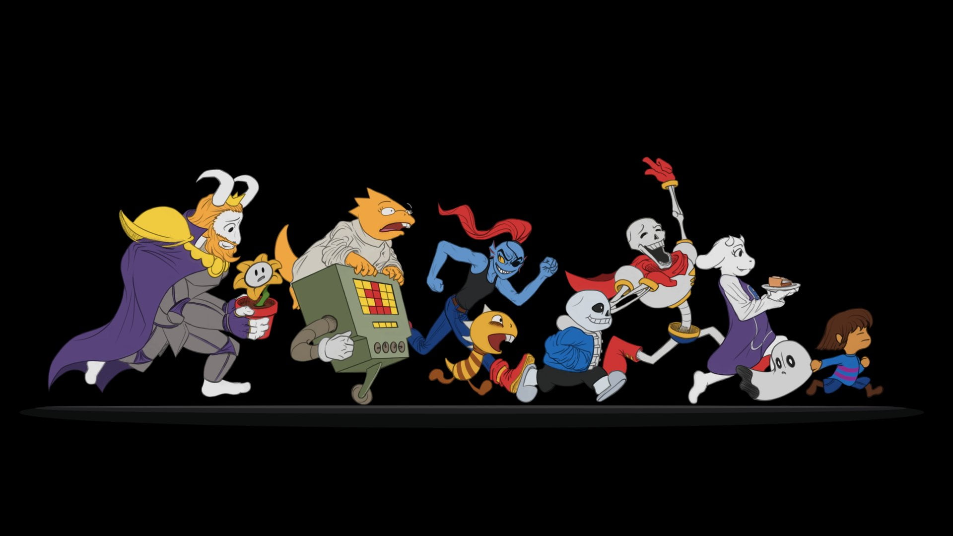 black color, Video Game, Asgore (Undertale), Frisk (Undertale), studio shot, men, Undertale, hand, human hand, business person, Alphys (Undertale), Mettaton (Undertale), HD Wallpaper