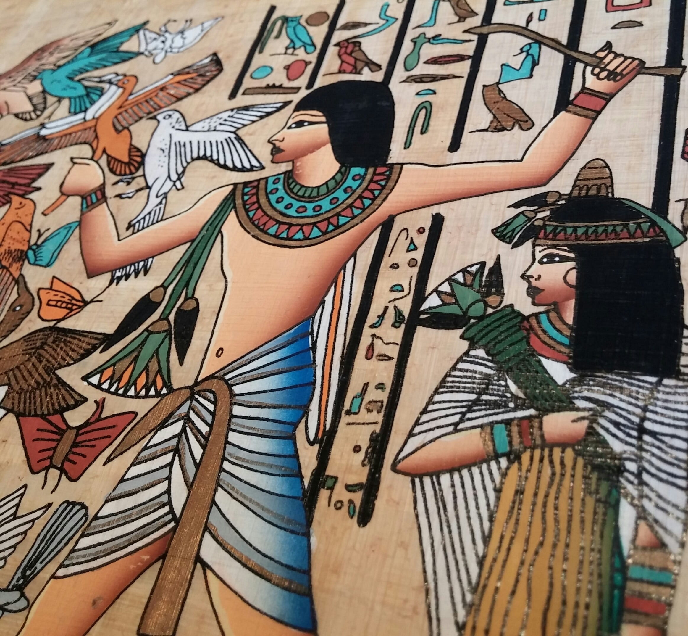 africa, women, male likeness, History, wall - building feature, young women, Papyrus, hairstyle, tattoo, ancient, archeology, human body part, art and craft, HD Wallpaper