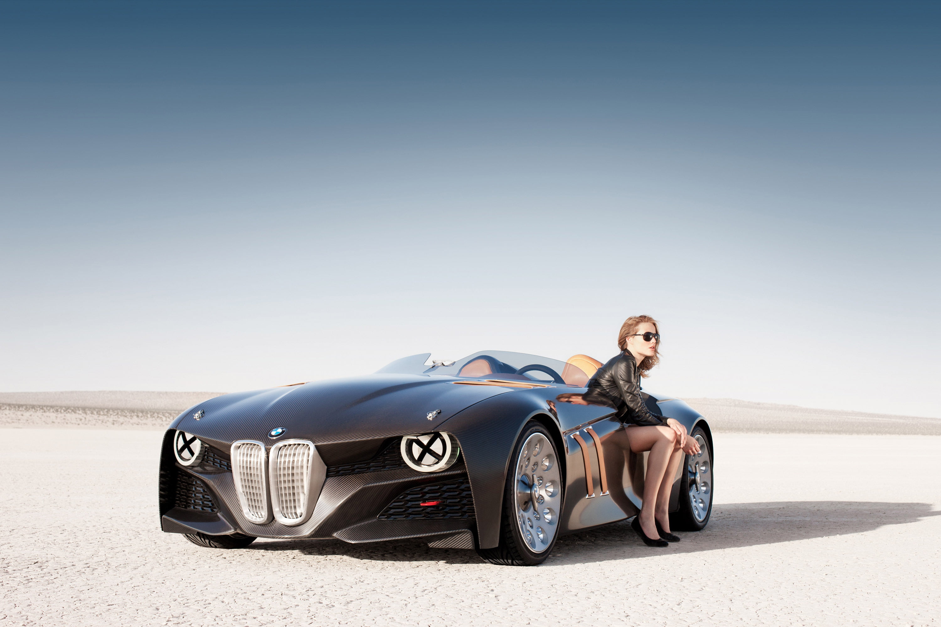 Sports CAR, black, Concept, vacations, personal Land Vehicle, women, CARBON fiber, young Adult, one Person, day, outdoors, road, modern, racecar, adult, HD Wallpaper