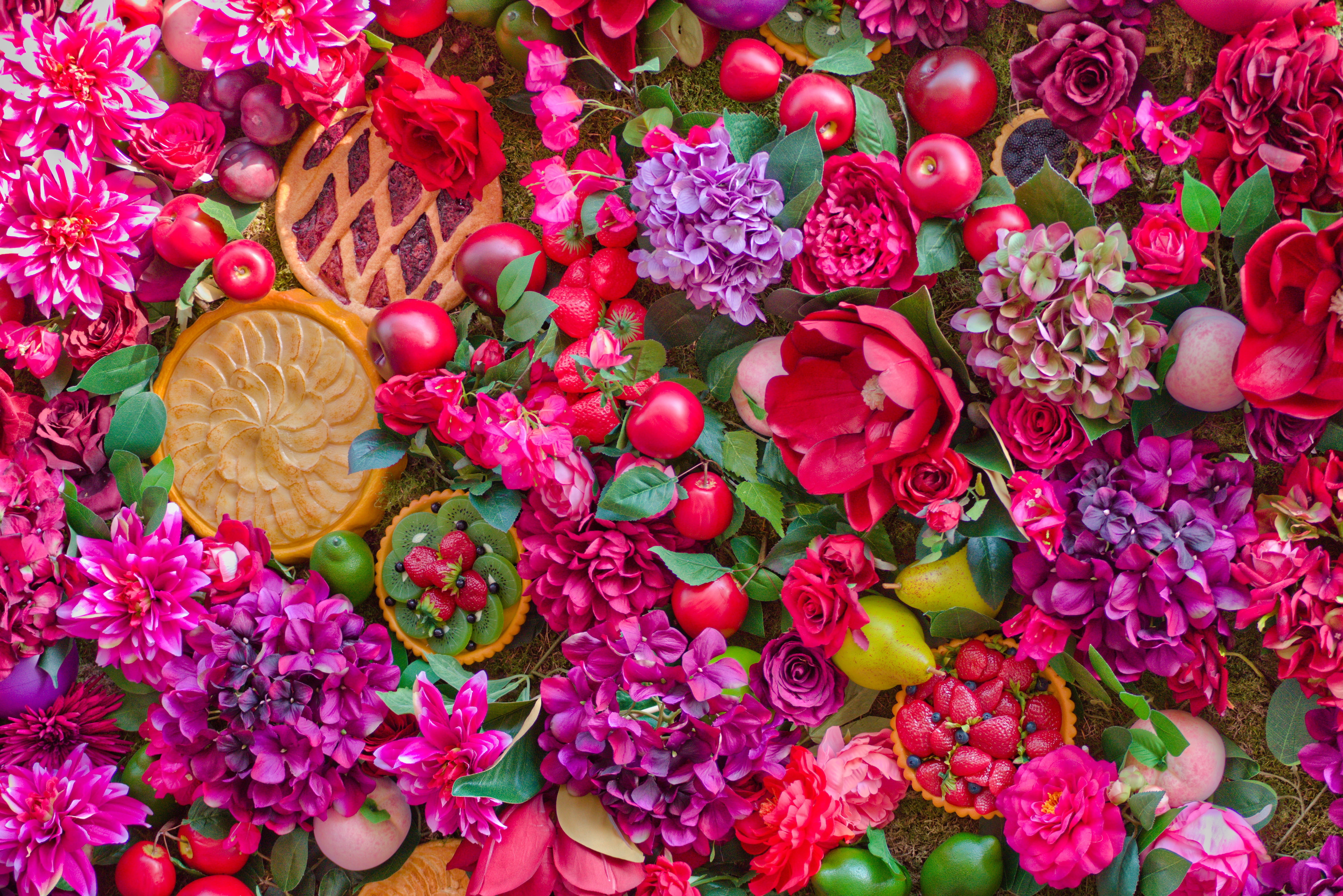 day, bunch of flowers, food, growth, close-up, petal, no people, still life, vulnerability, flower head, food and drink, flower, beauty in nature, pink color, HD Wallpaper