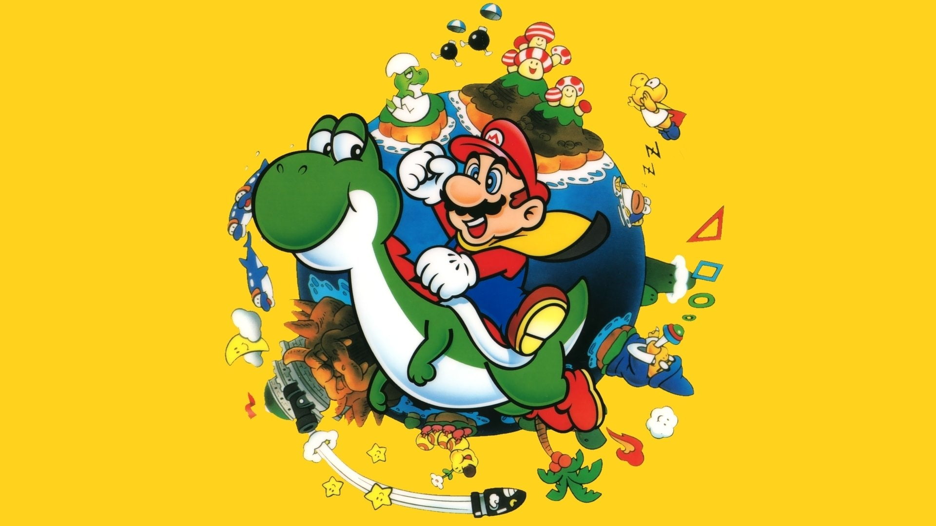 Mario, 1080P, Super Mario World, HD Wallpaper