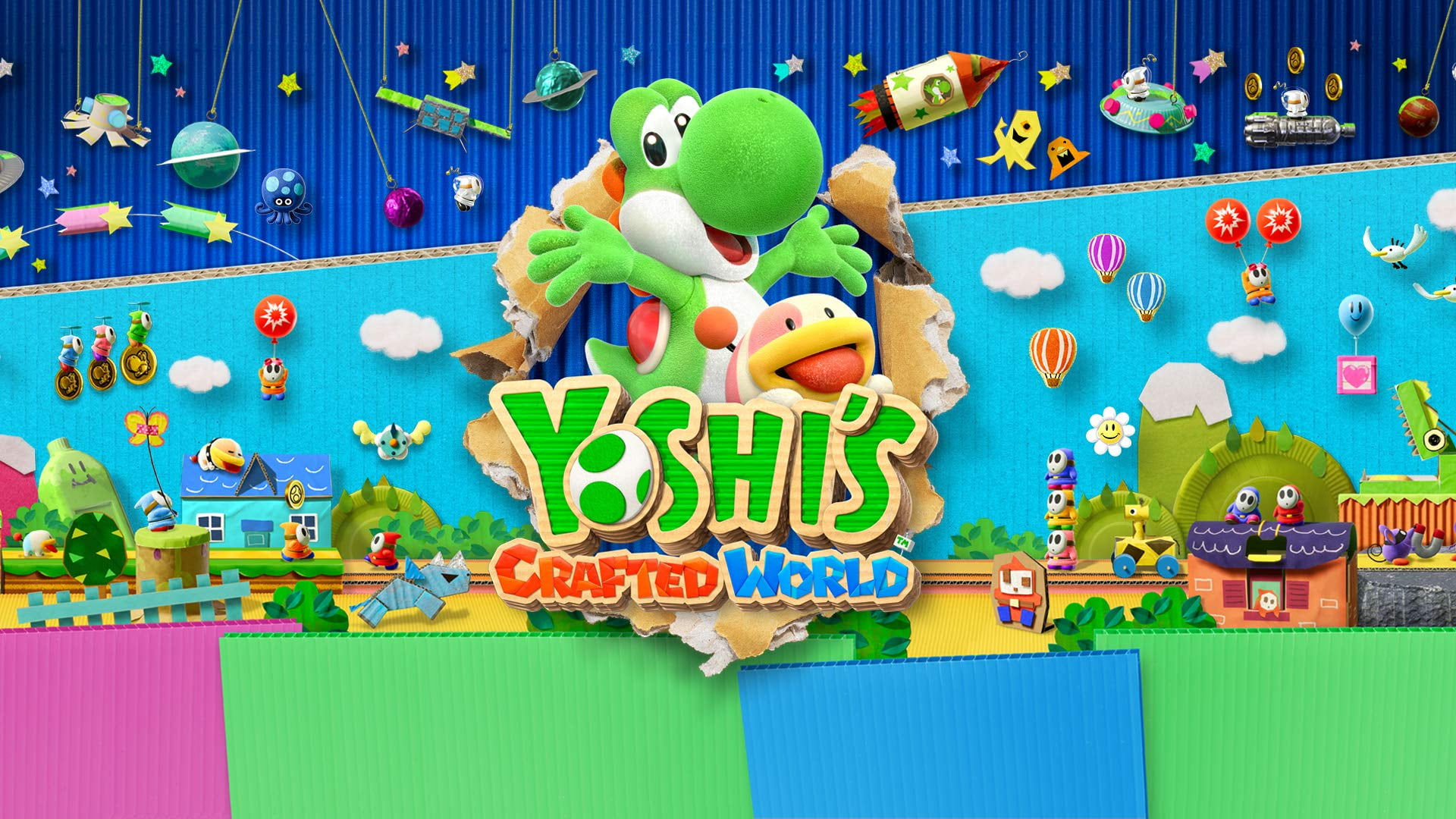 Yoshi, 1080P, Mario, Yoshis Crafted World, HD Wallpaper